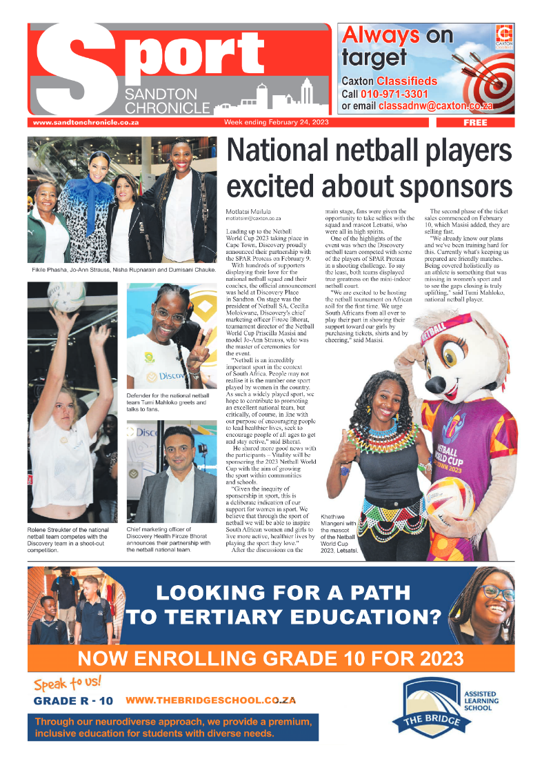 Sandton Chronicle 21 Feb 2023 page 12
