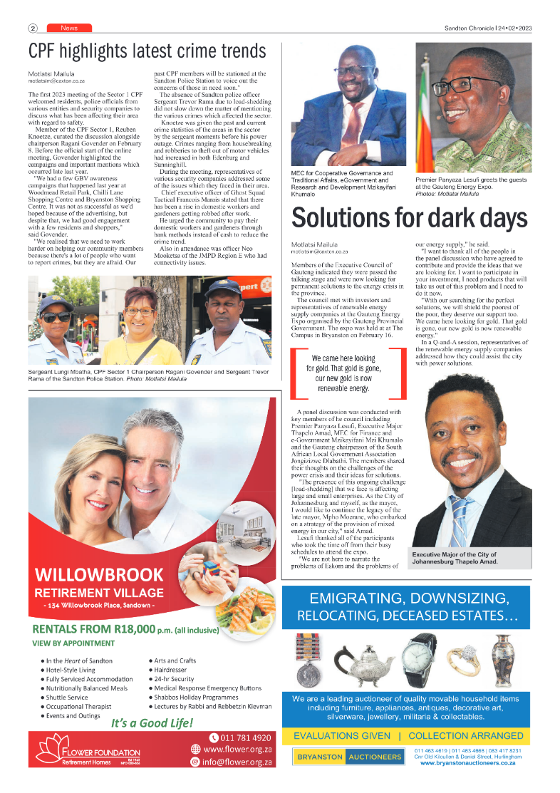 Sandton Chronicle 21 Feb 2023 page 2