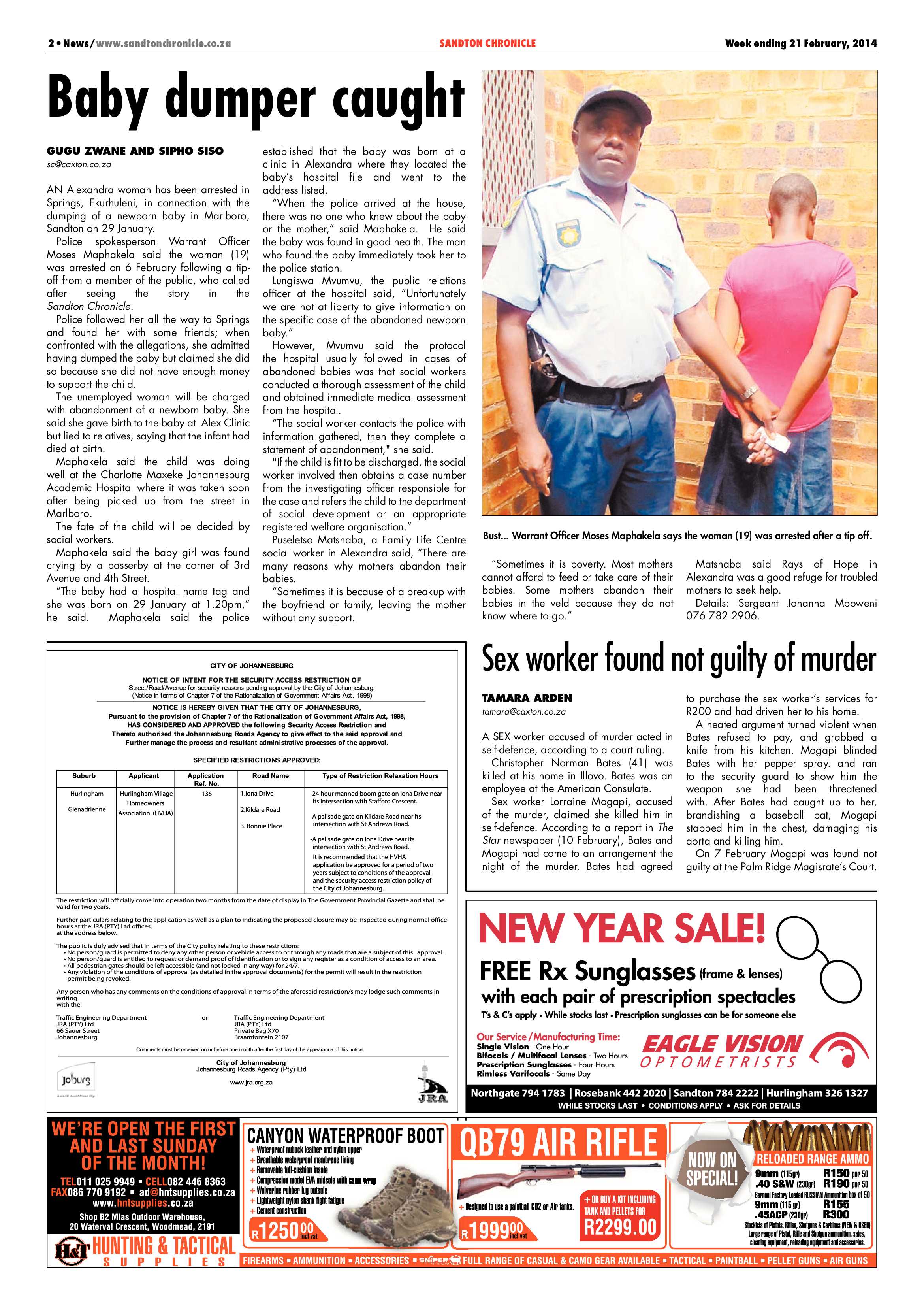 Sandton Chronicle 21 February 2014 page 2