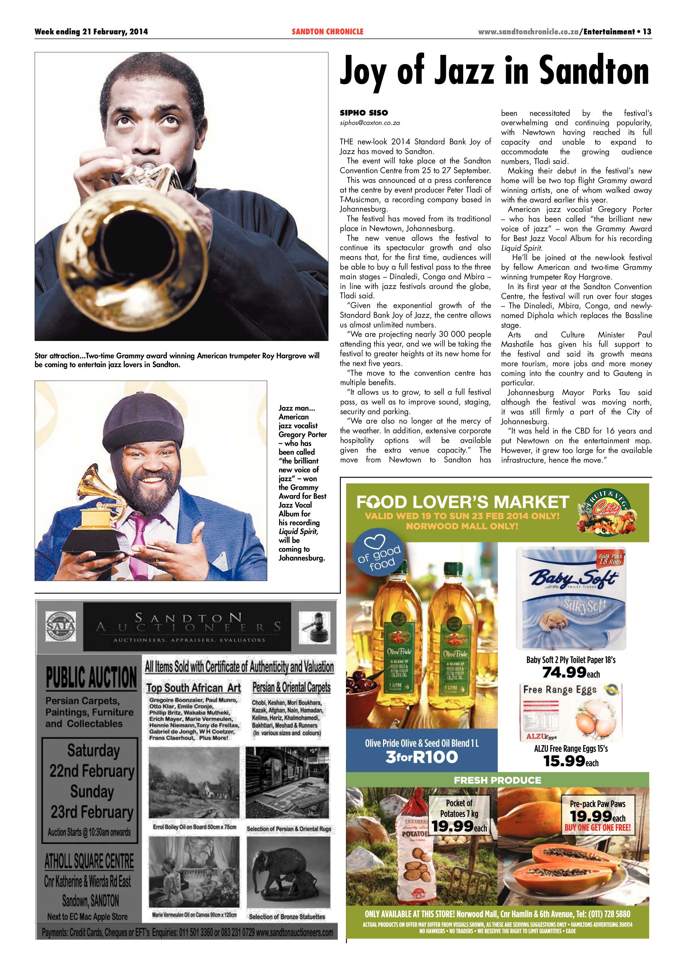 Sandton Chronicle 21 February 2014 page 37