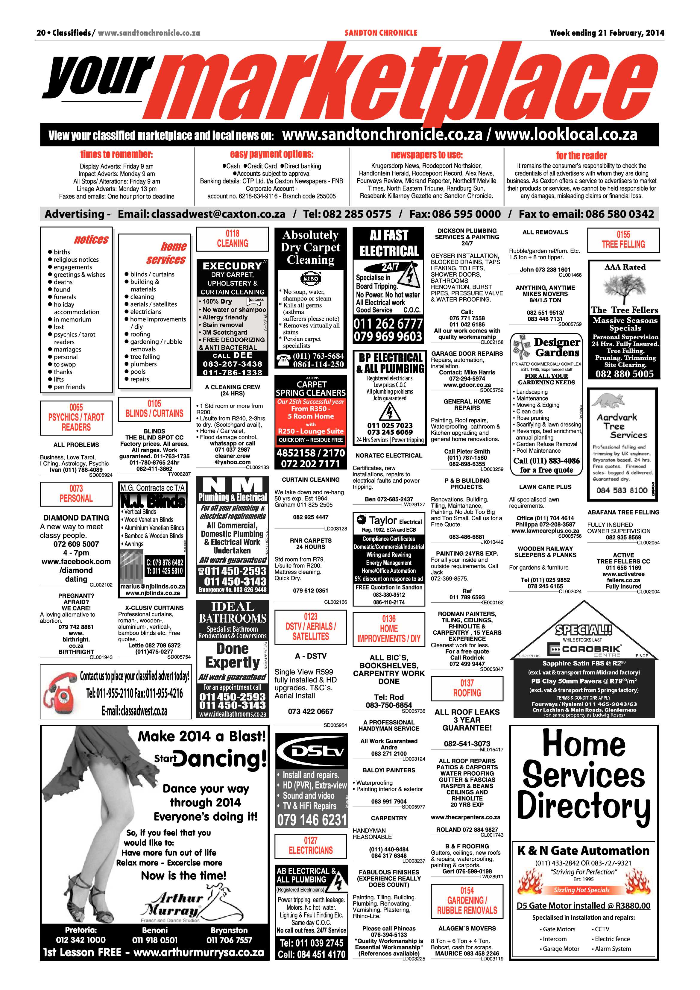 Sandton Chronicle 21 February 2014 page 44