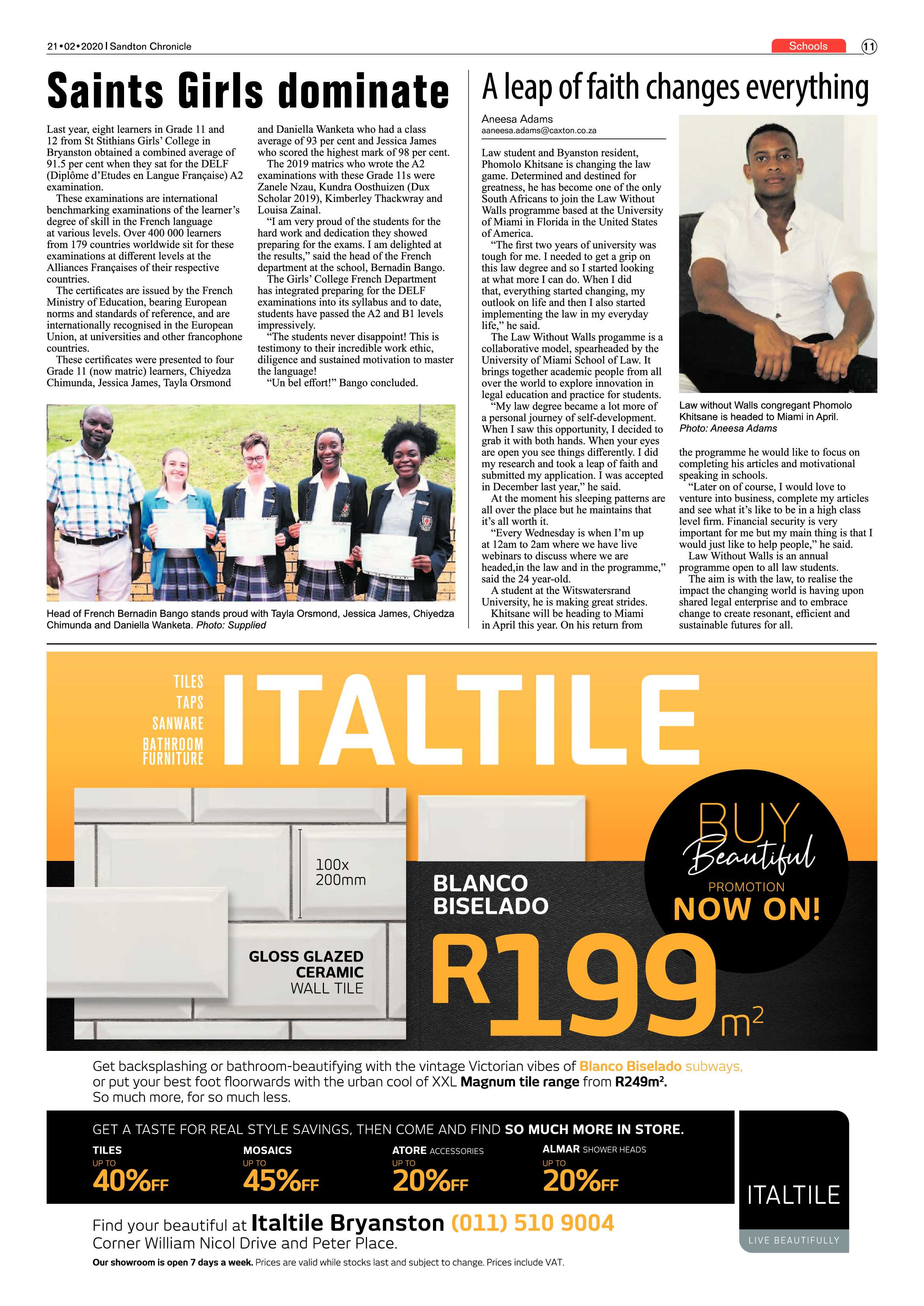 Sandton Chronicle 21 February 2020 page 11