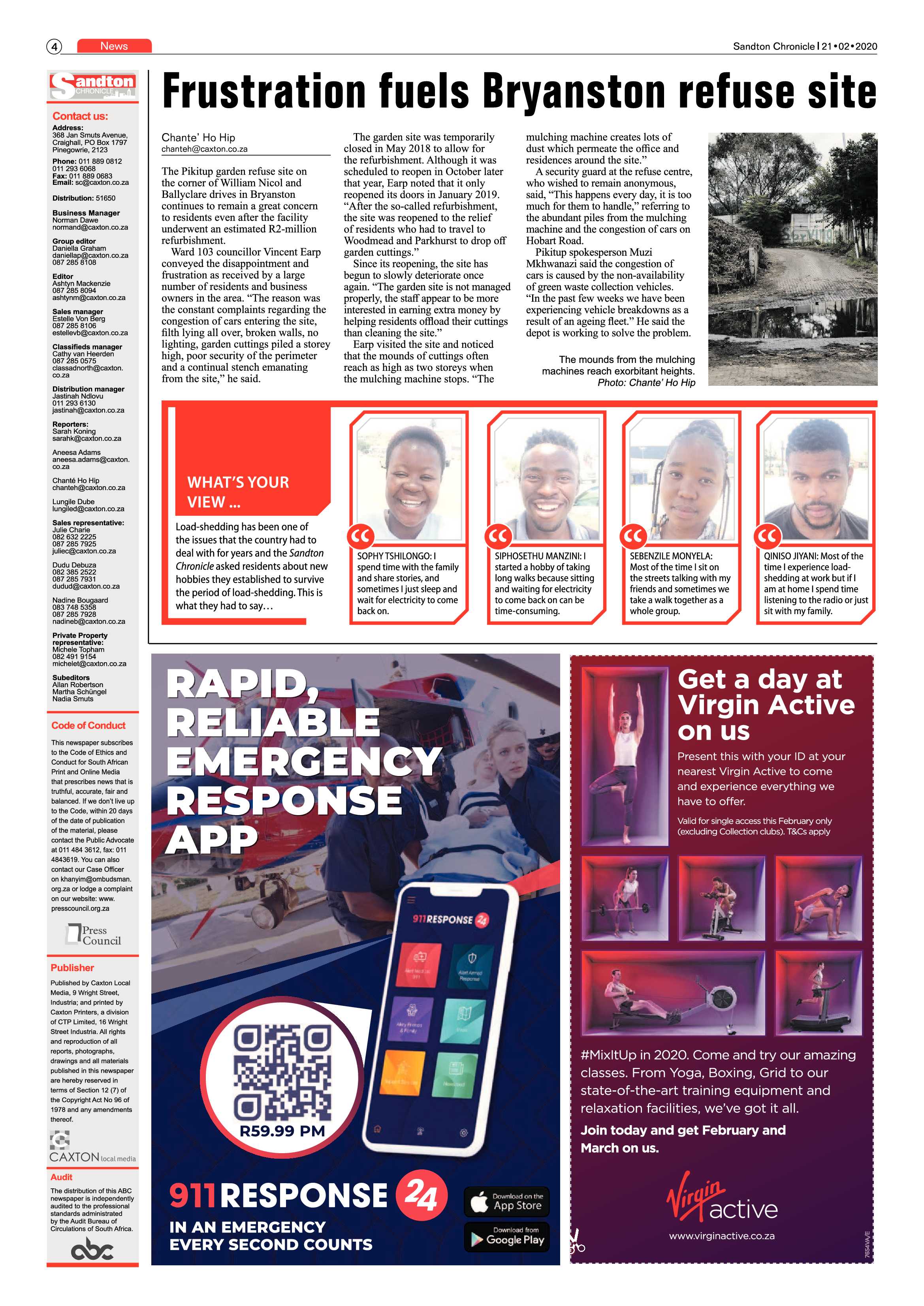 Sandton Chronicle 21 February 2020 page 4