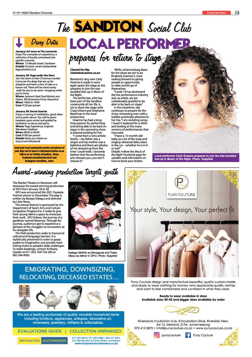 Sandton Chronicle 21 January 2022 page 13