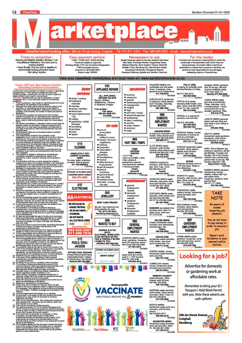 Sandton Chronicle 21 January 2022 page 14