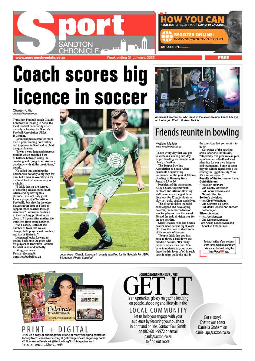 Sandton Chronicle 21 January 2022 page 16