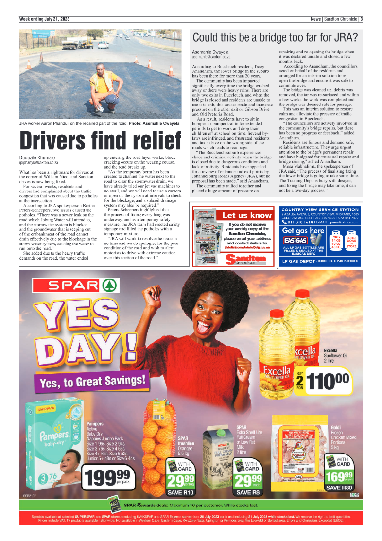 Sandton Chronicle 21 July 2023 page 3