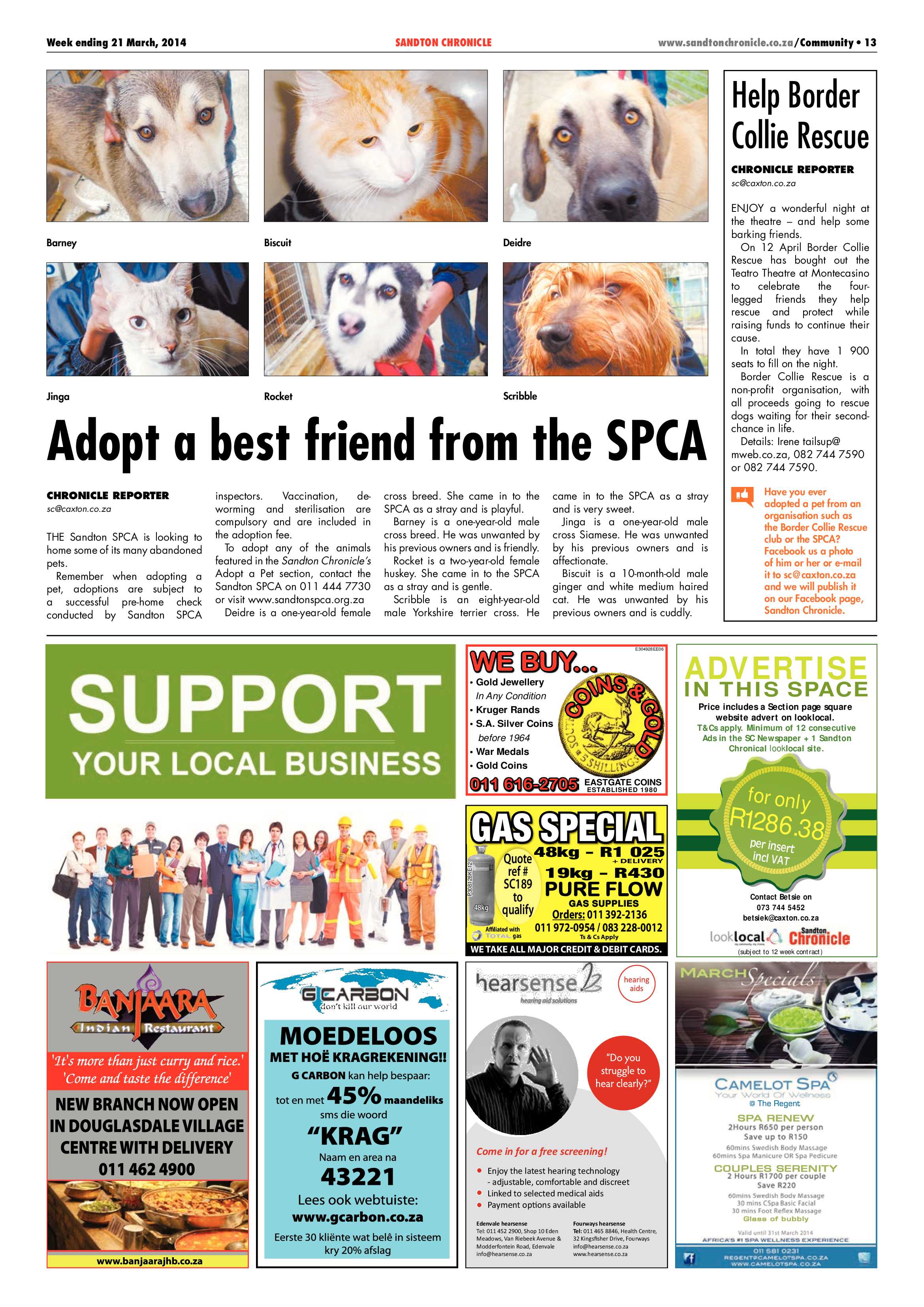 Sandton Chronicle 21 March 2014 page 43