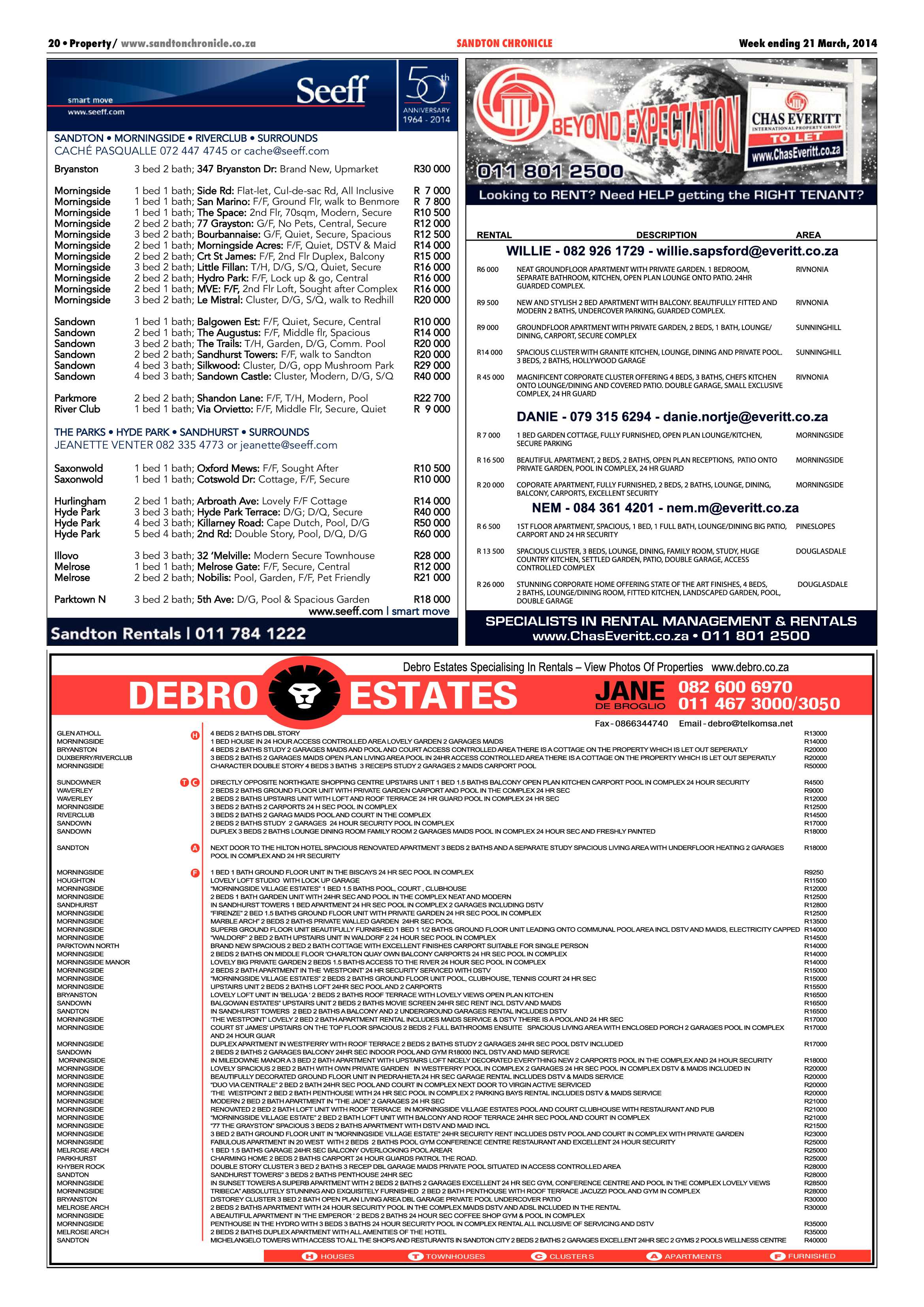 Sandton Chronicle 21 March 2014 page 50