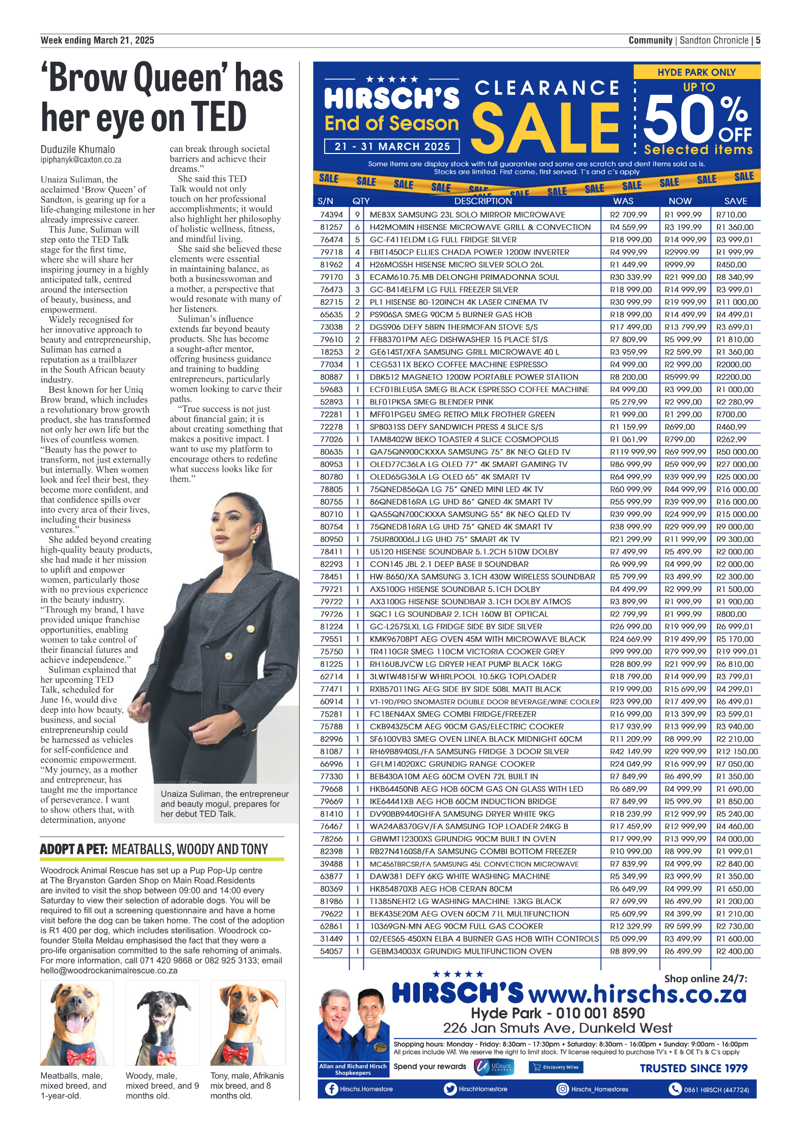 Sandton Chronicle 21 March 2025 page 5