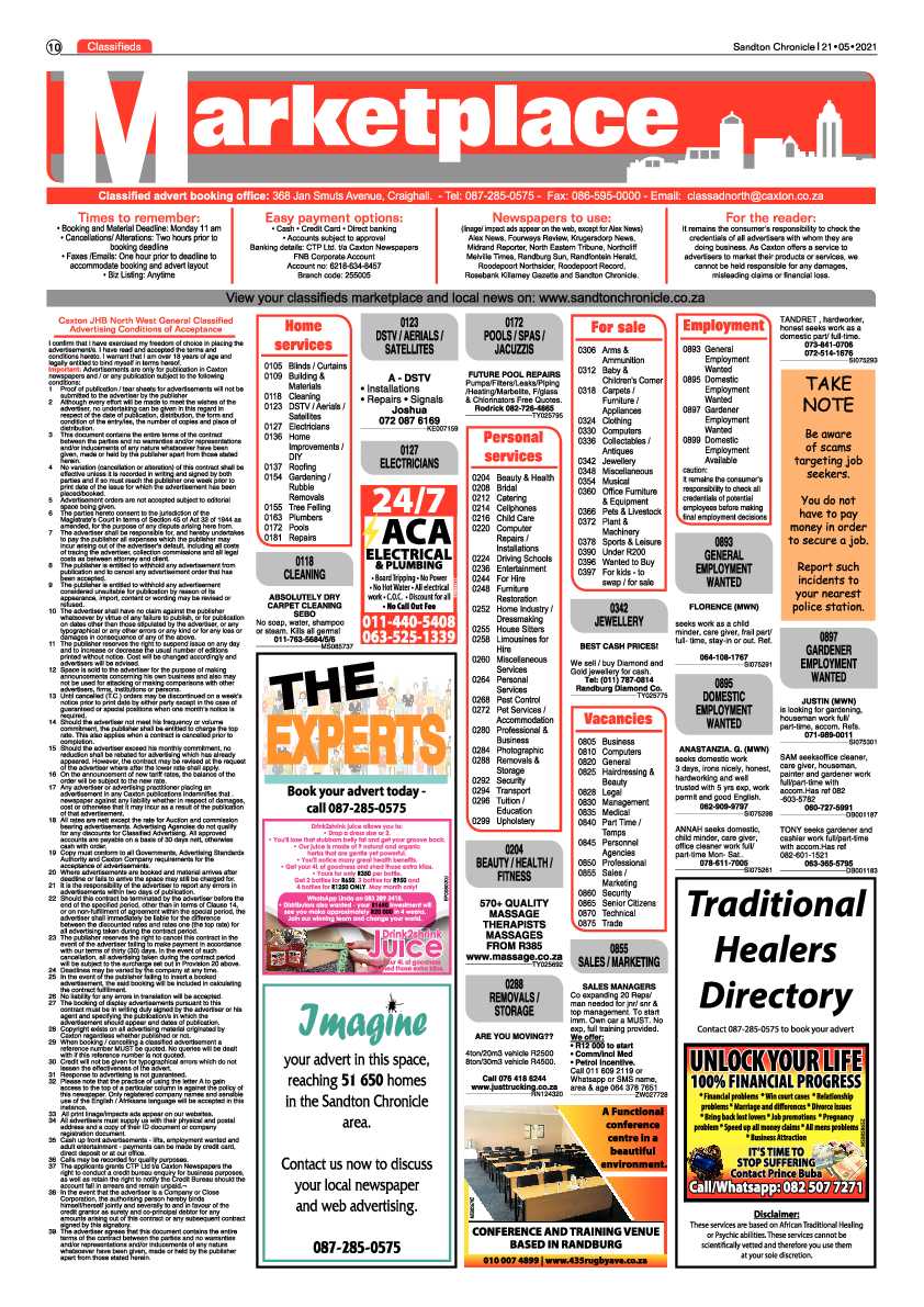 Sandton Chronicle 21 May 2021 page 10