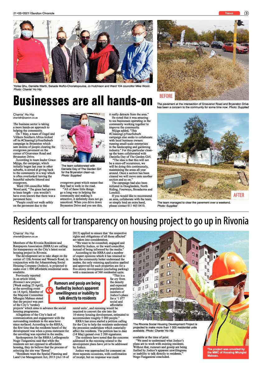 Sandton Chronicle 21 May 2021 page 3