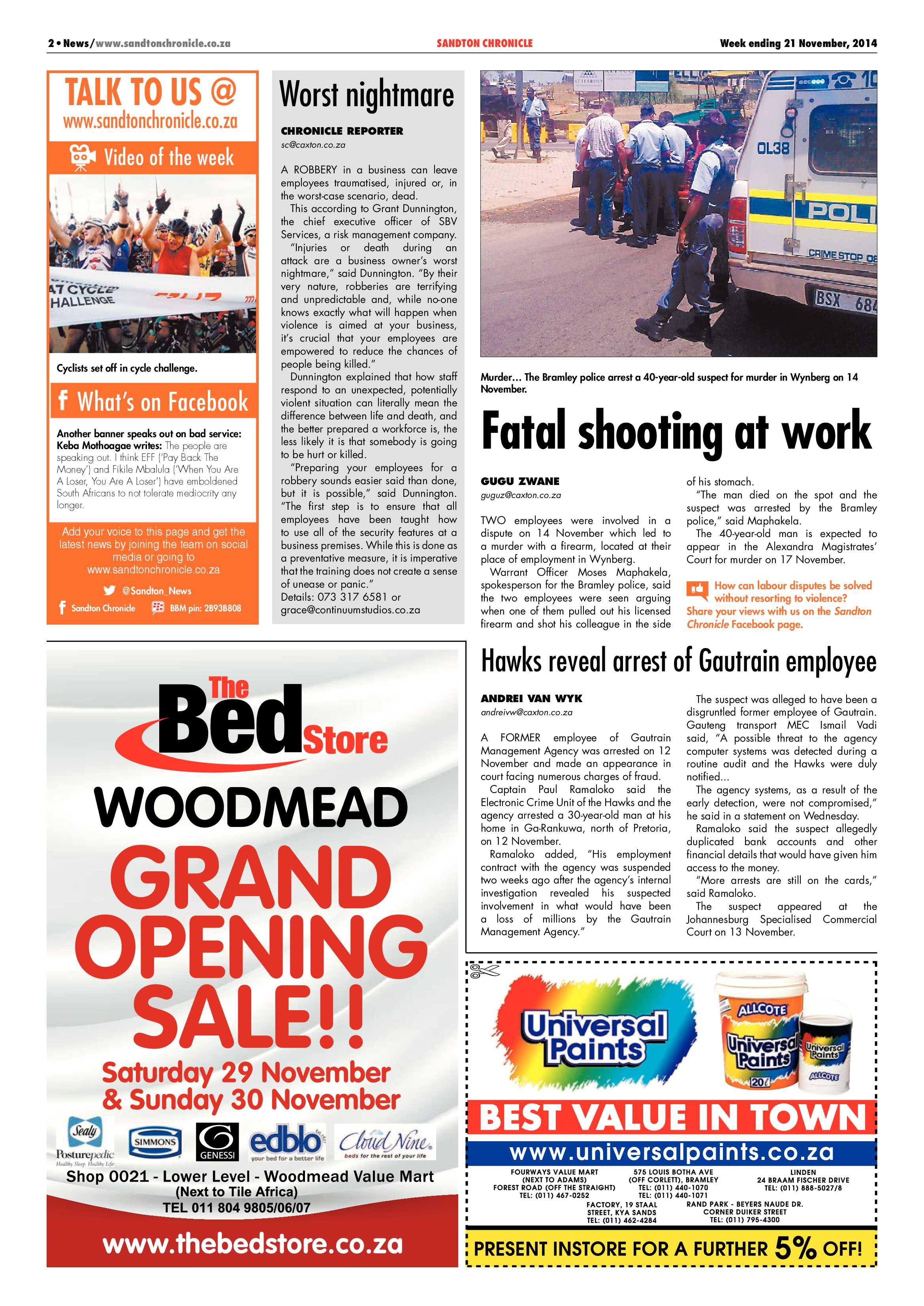 Sandton Chronicle 21 November 2014 page 2