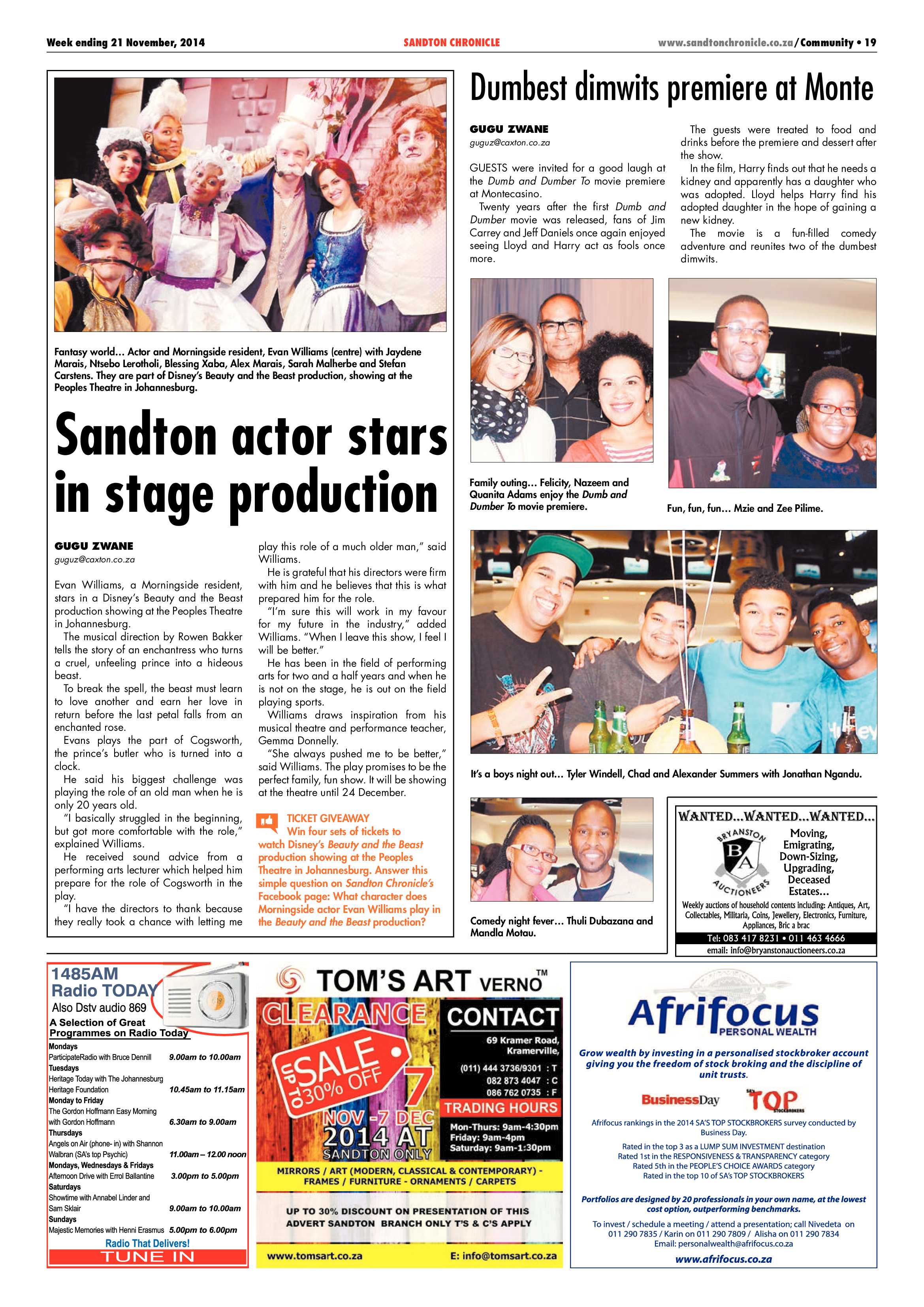 Sandton Chronicle 21 November 2014 page 31