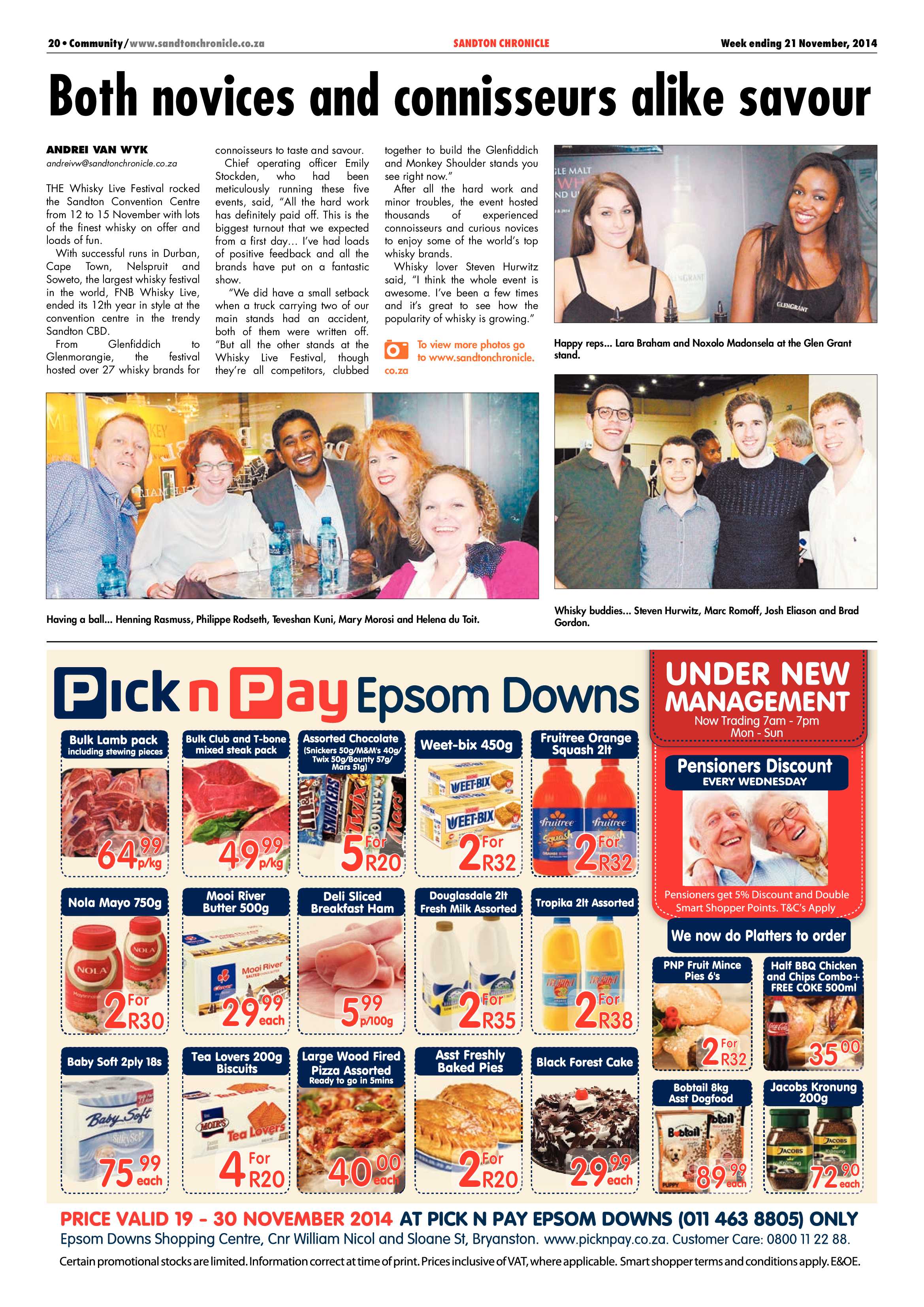 Sandton Chronicle 21 November 2014 page 32