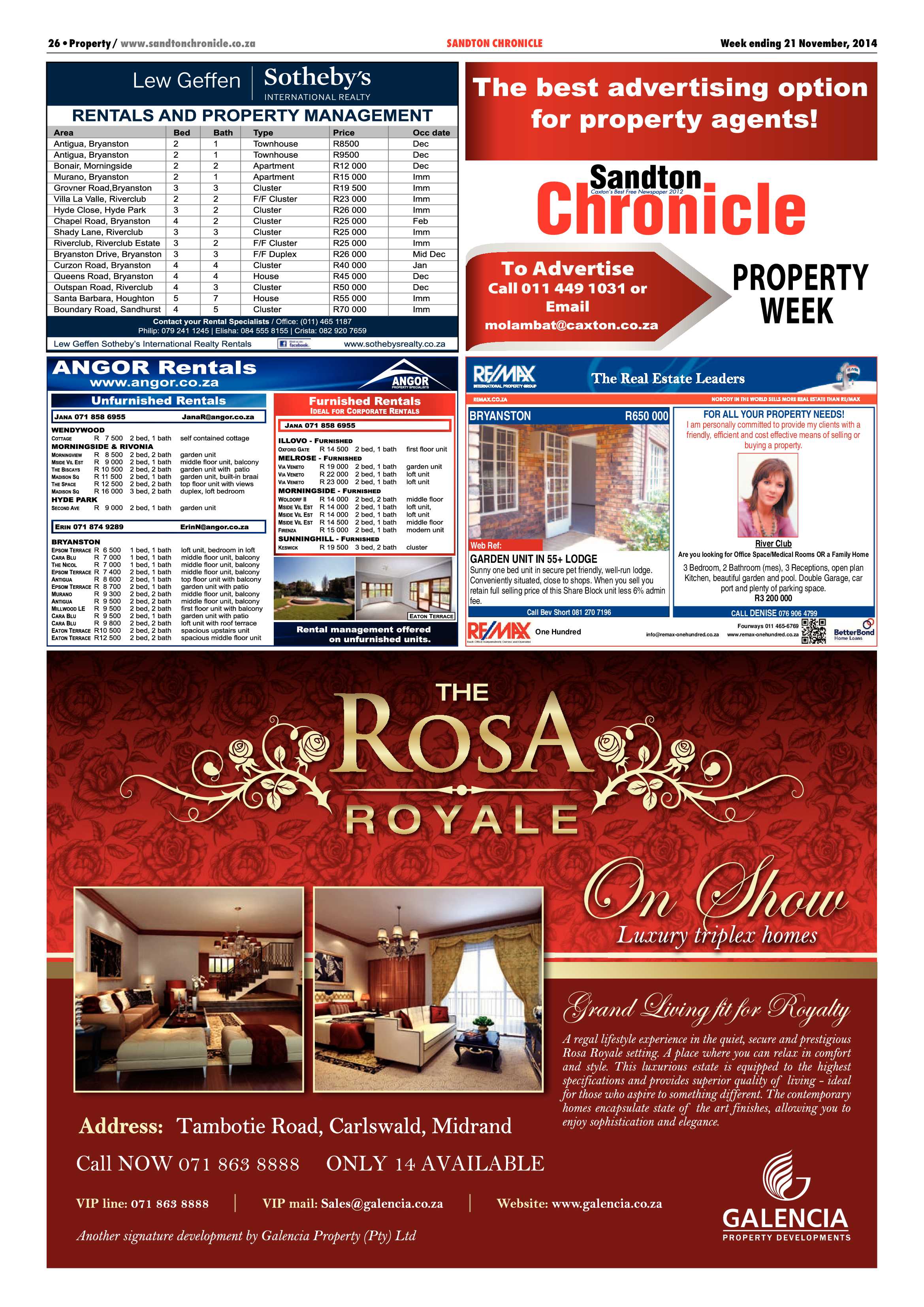 Sandton Chronicle 21 November 2014 page 38