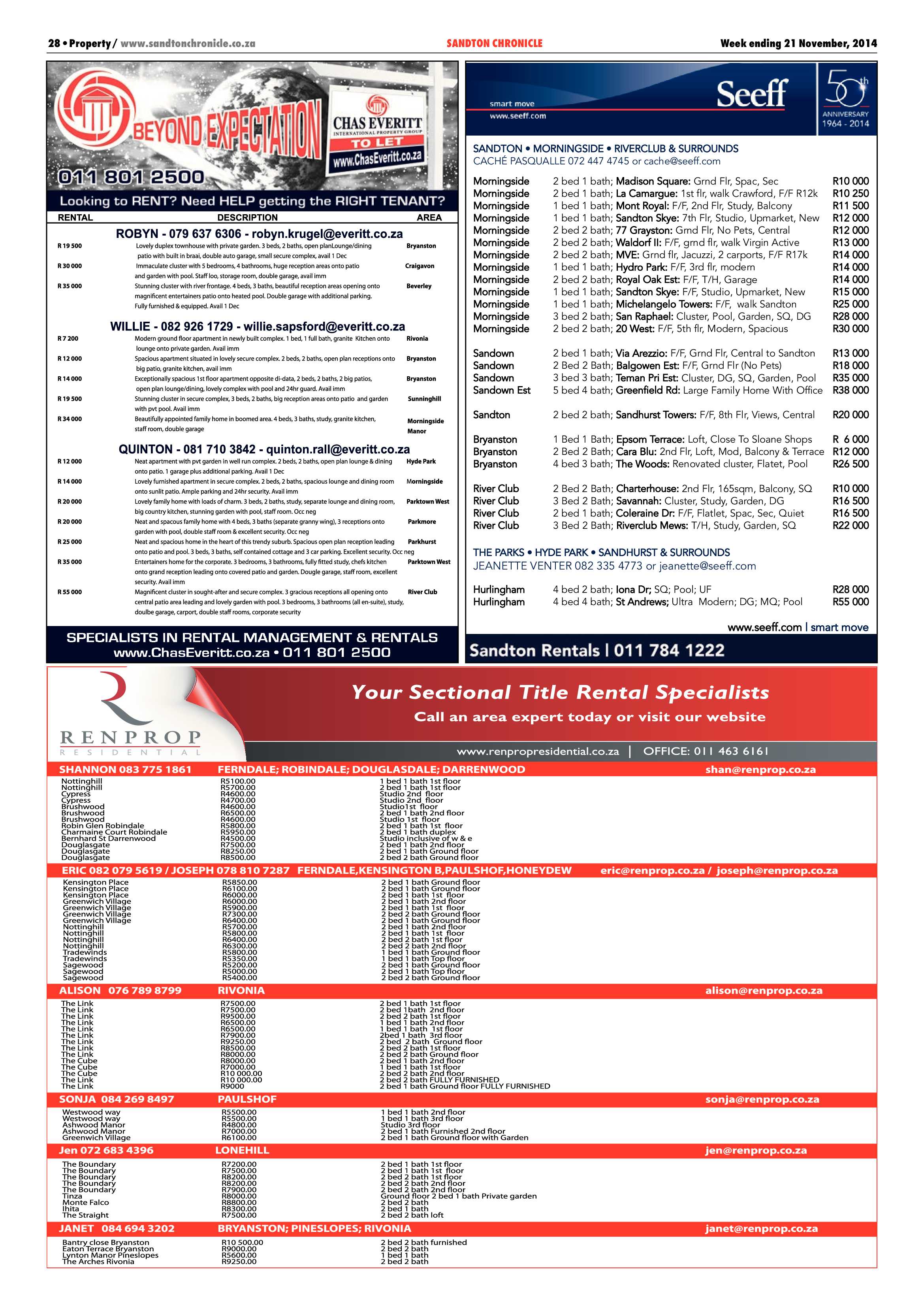 Sandton Chronicle 21 November 2014 page 40
