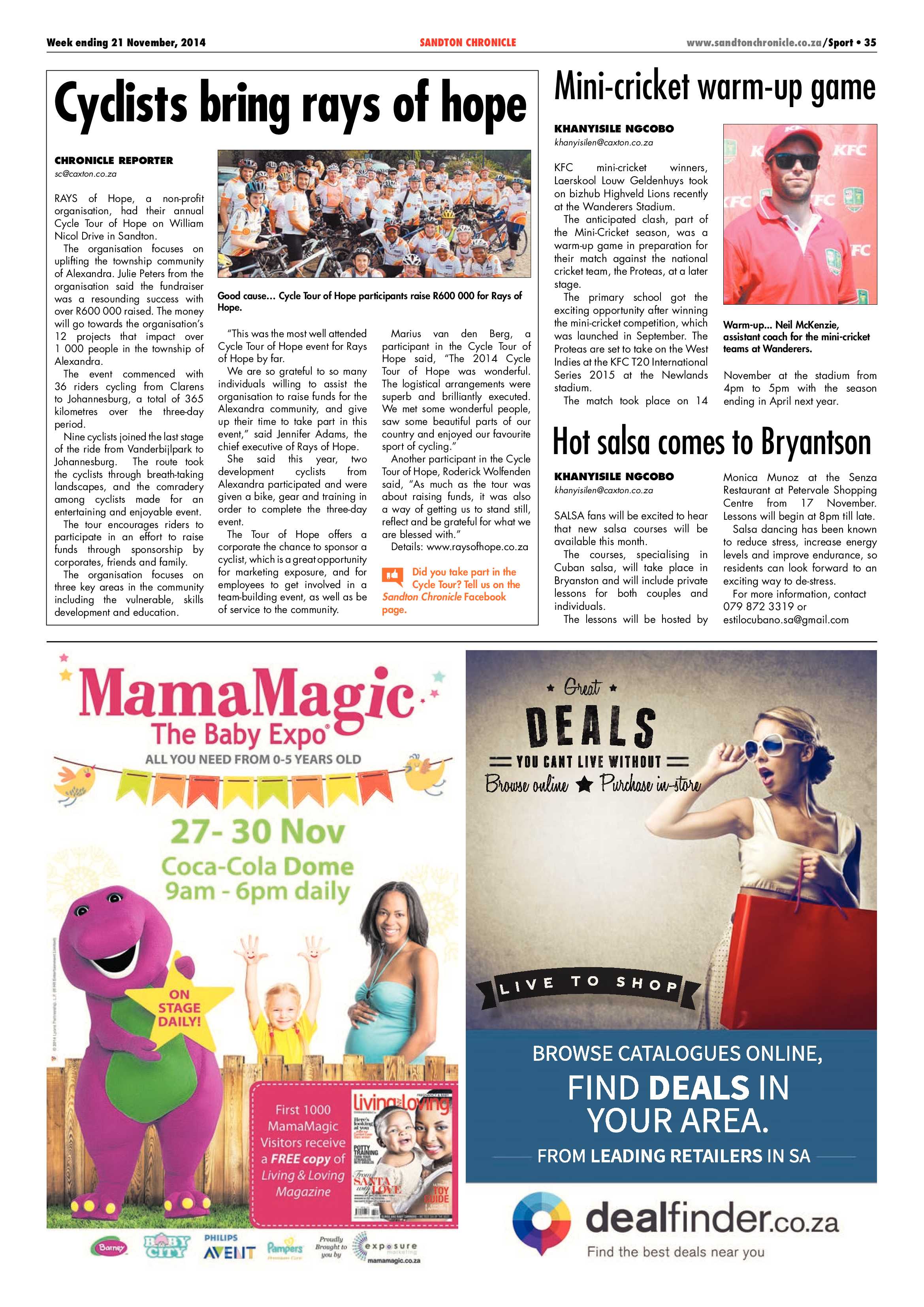 Sandton Chronicle 21 November 2014 page 47