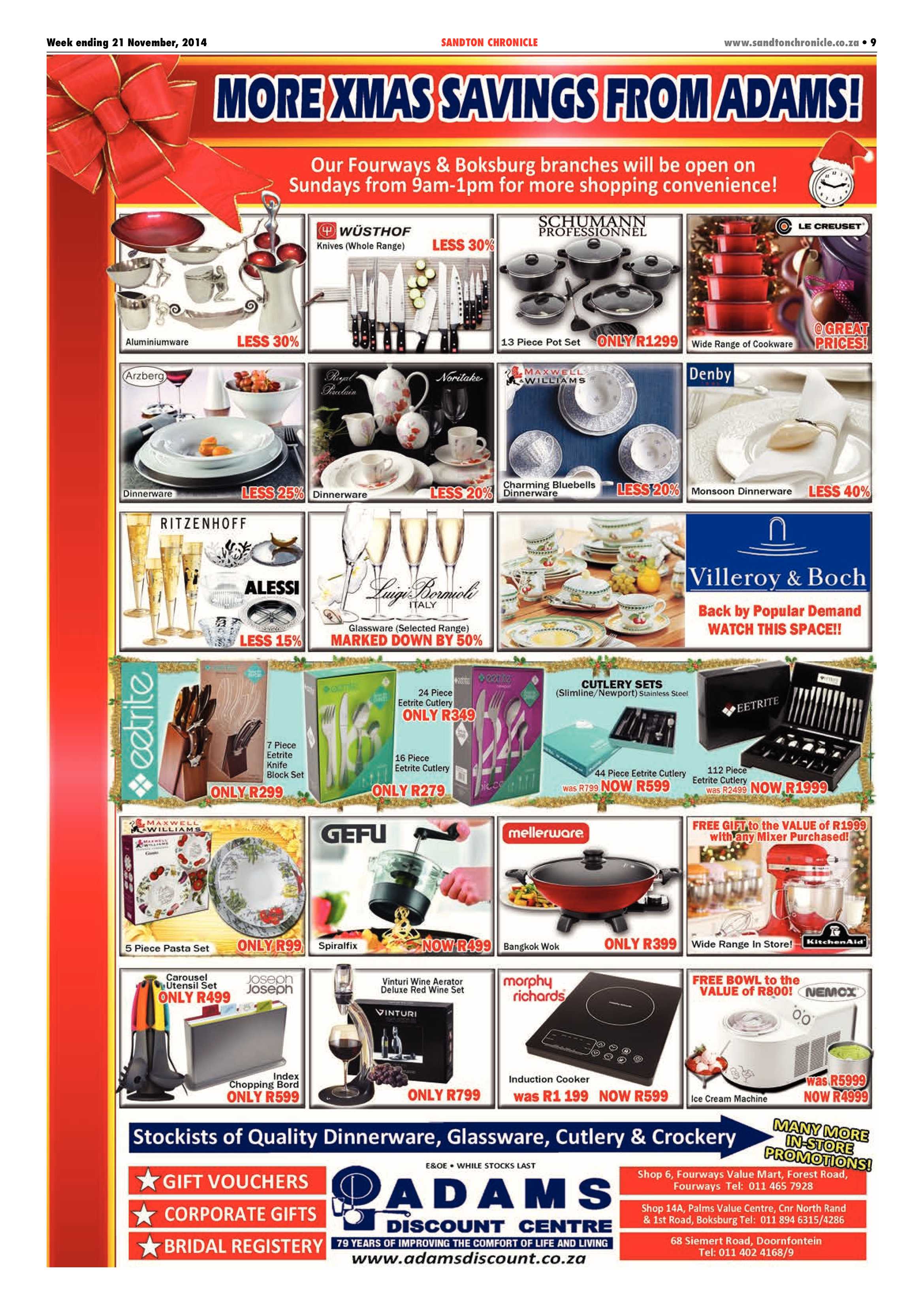 Sandton Chronicle 21 November 2014 page 9