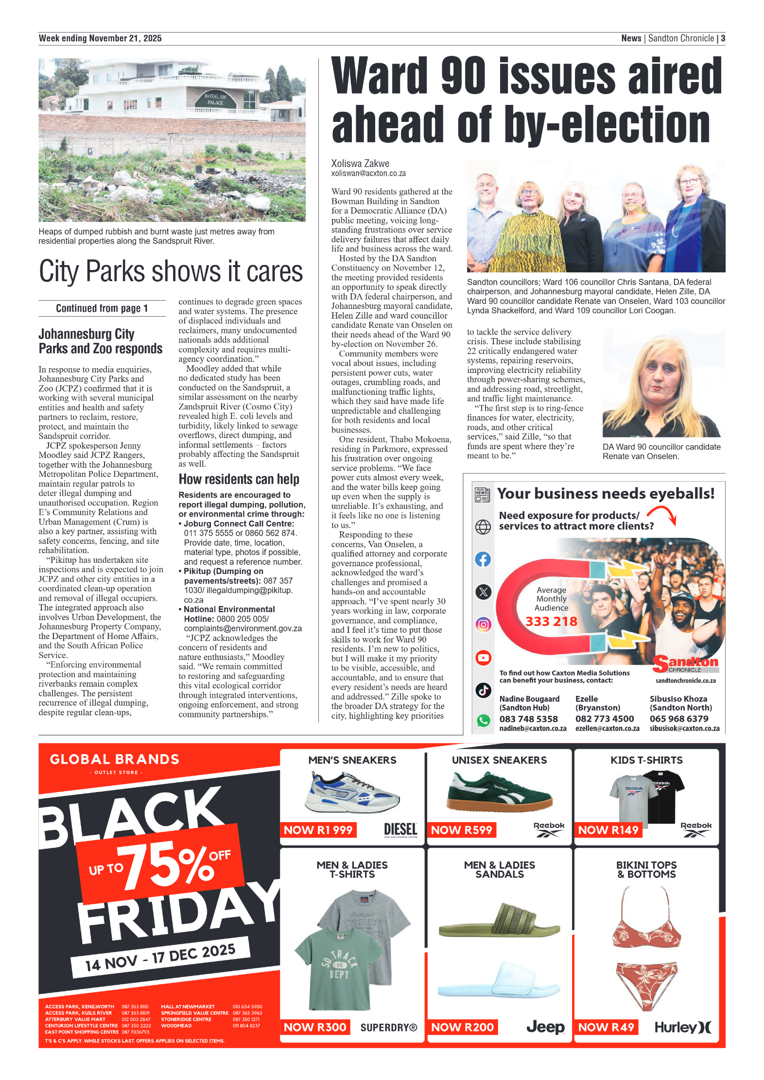 Sandton Chronicle 21 November 2025 page 3