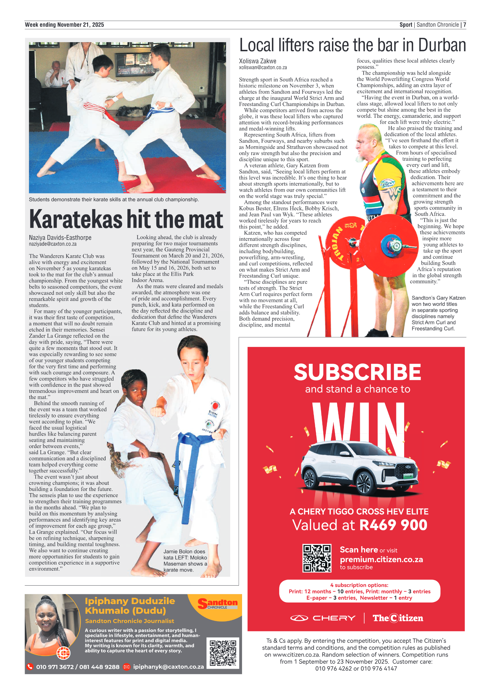 Sandton Chronicle 21 November 2025 page 7