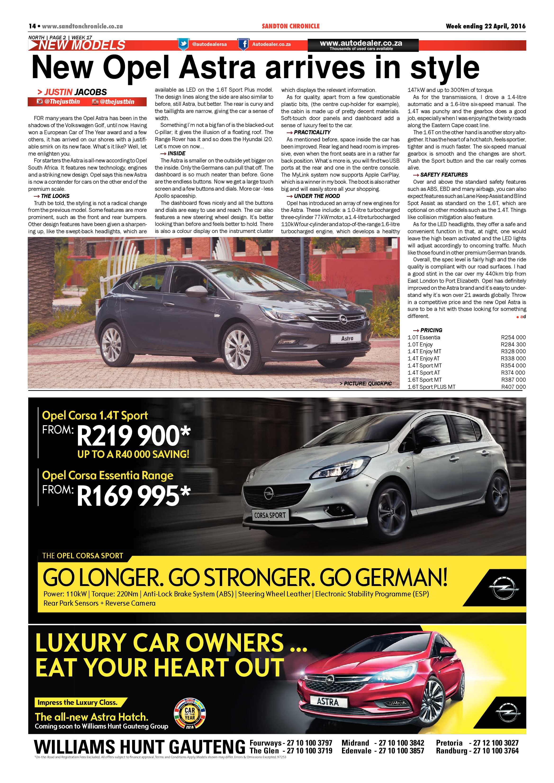Sandton Chronicle 22 April 2016 page 14