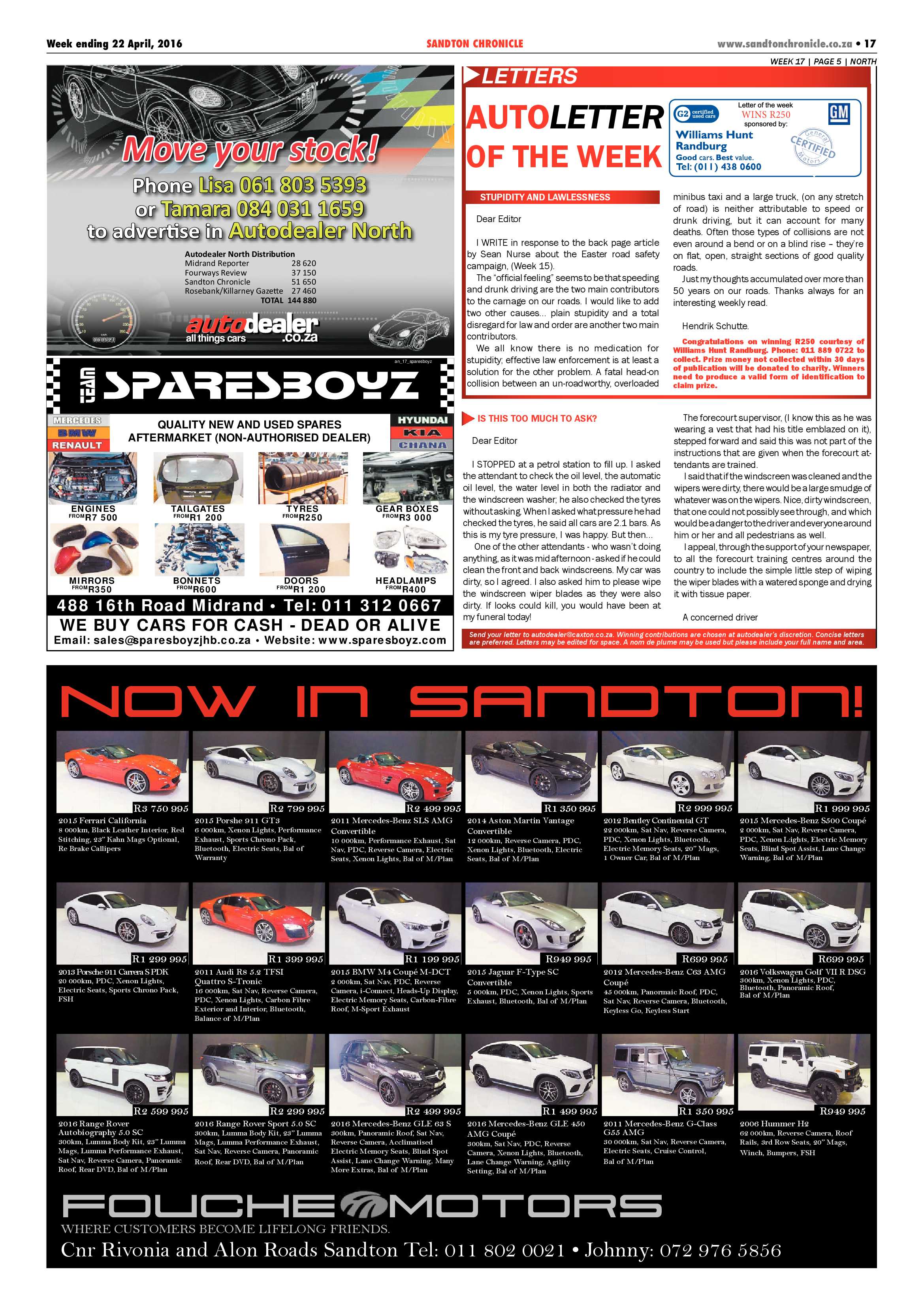 Sandton Chronicle 22 April 2016 page 17