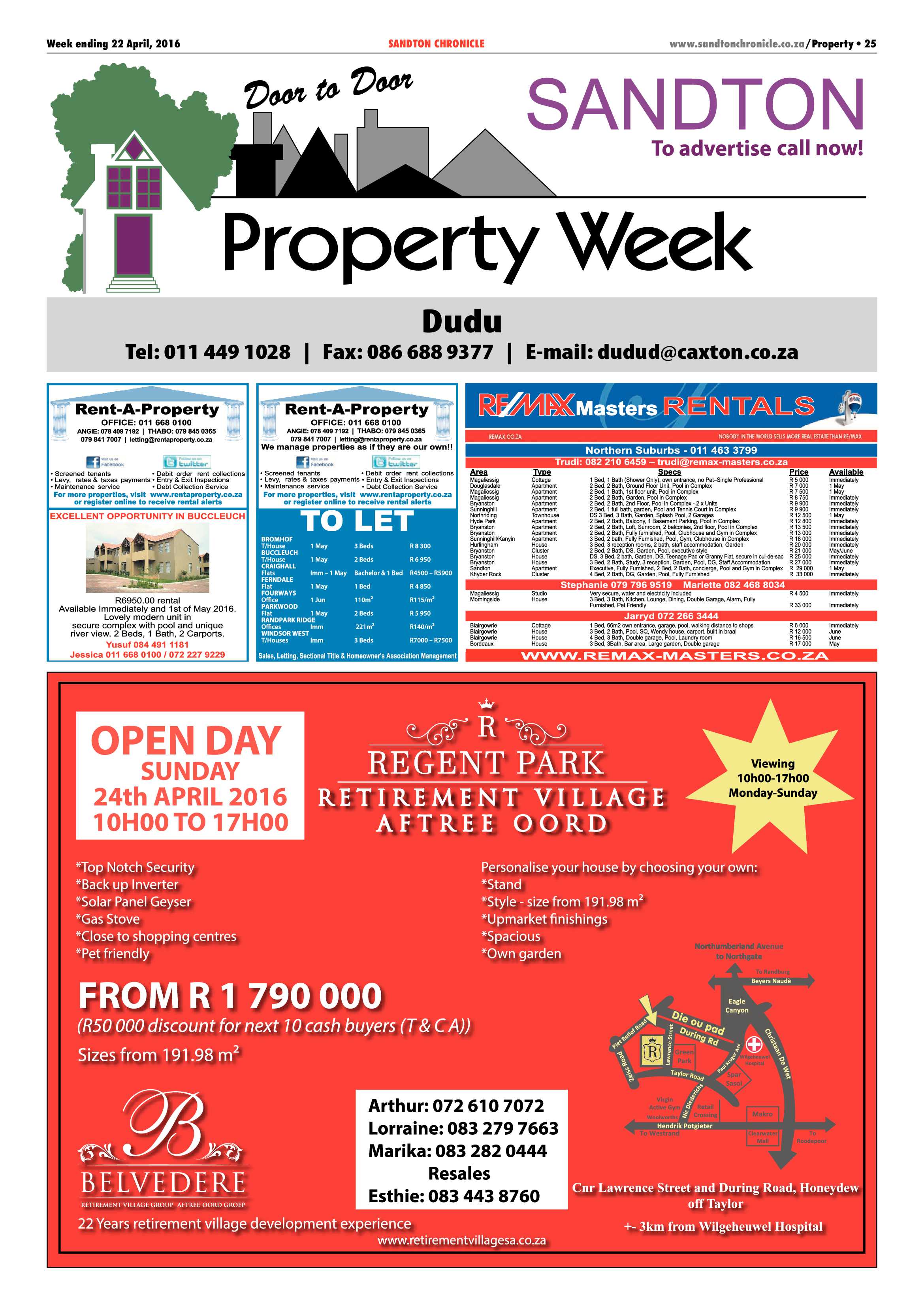Sandton Chronicle 22 April 2016 page 25