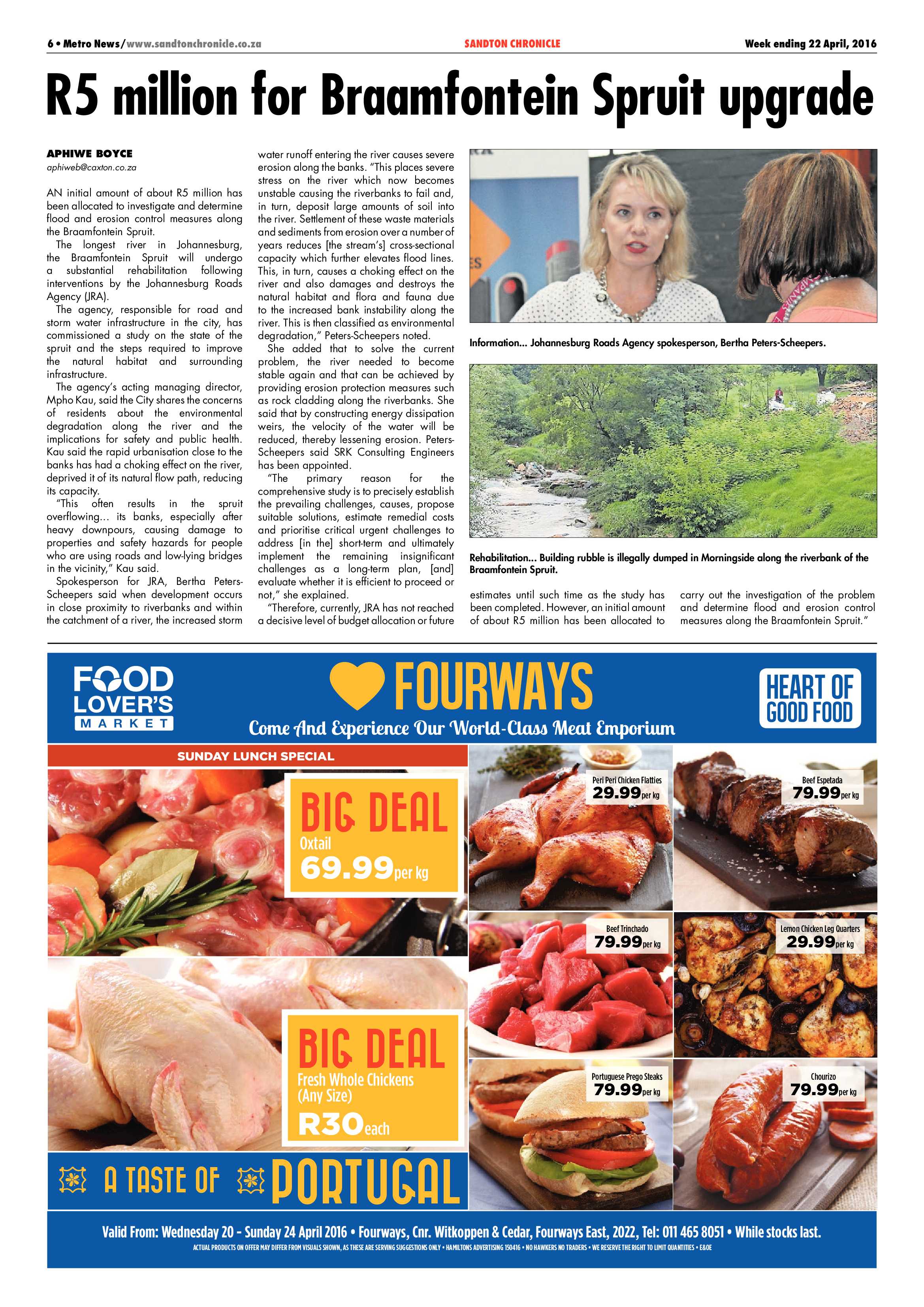 Sandton Chronicle 22 April 2016 page 6