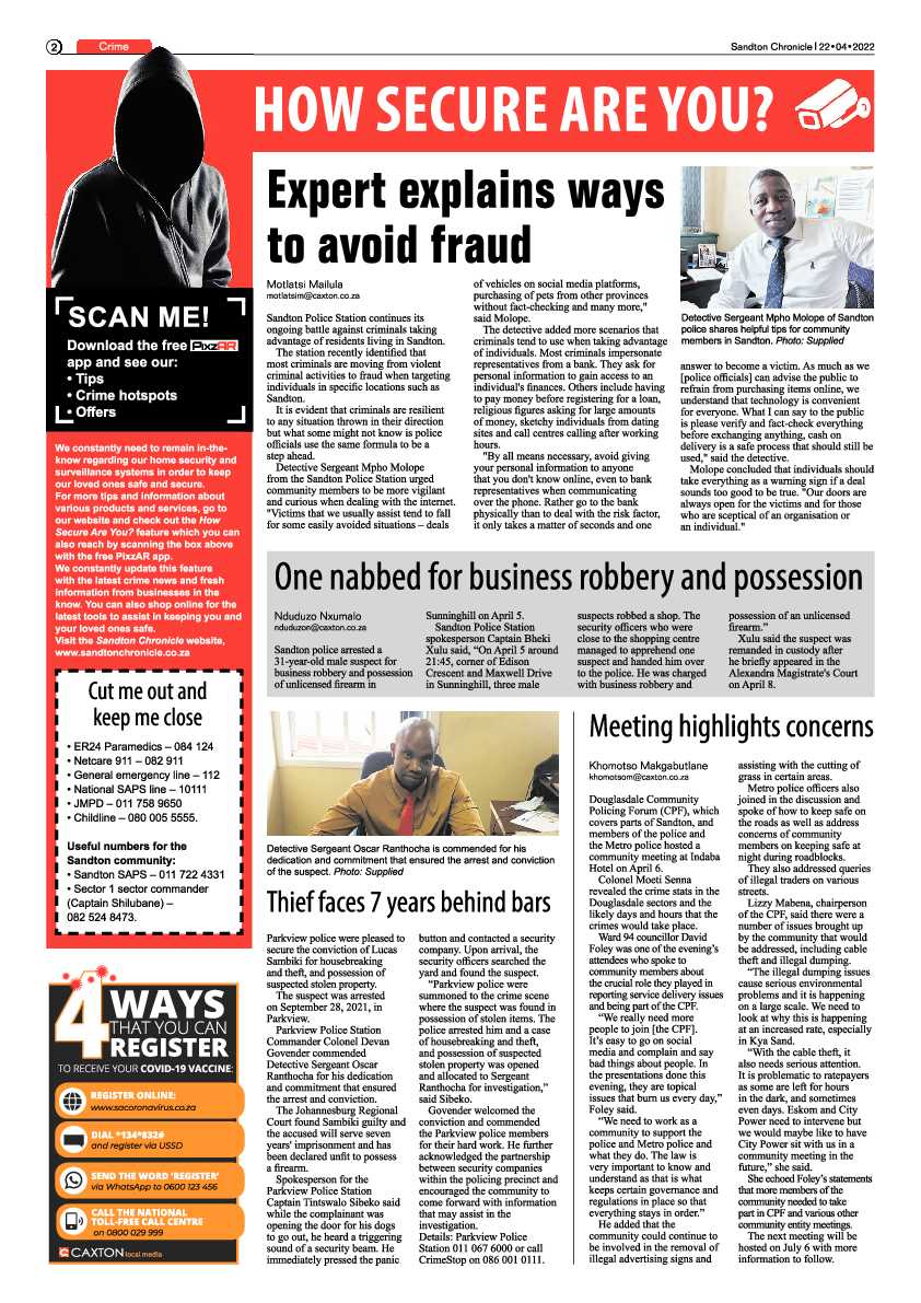Sandton Chronicle 22 April 2022 page 2