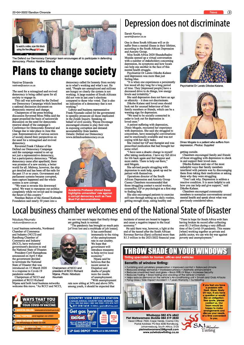 Sandton Chronicle 22 April 2022 page 3