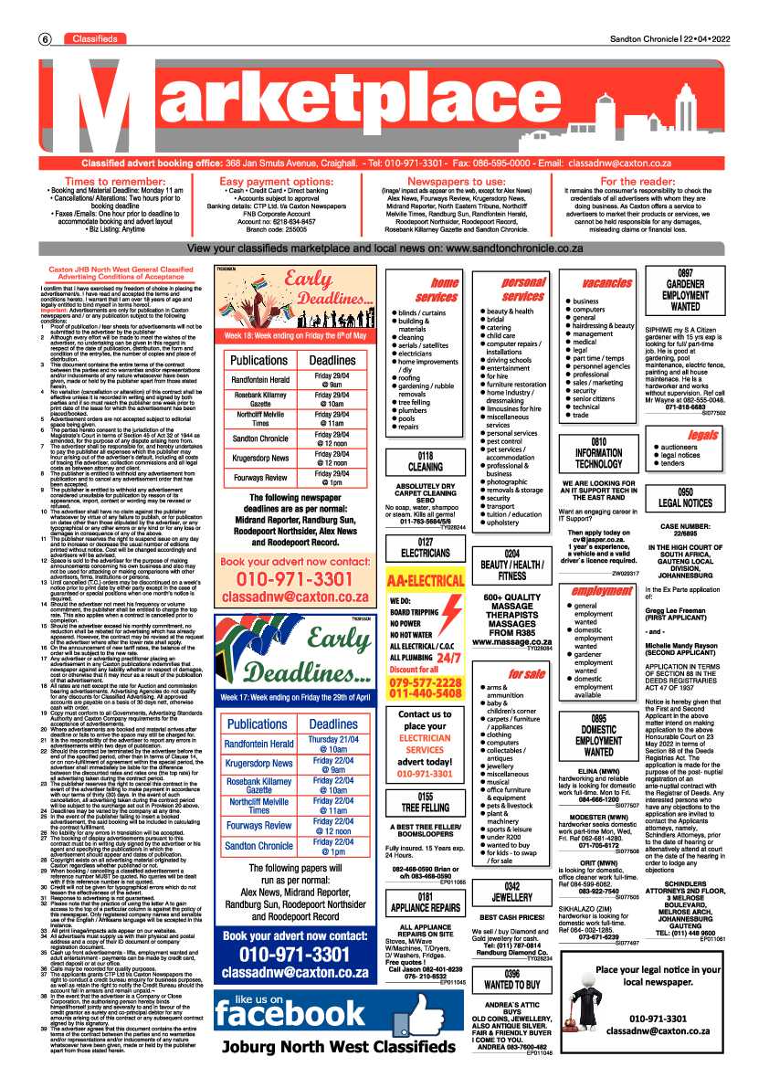 Sandton Chronicle 22 April 2022 page 6