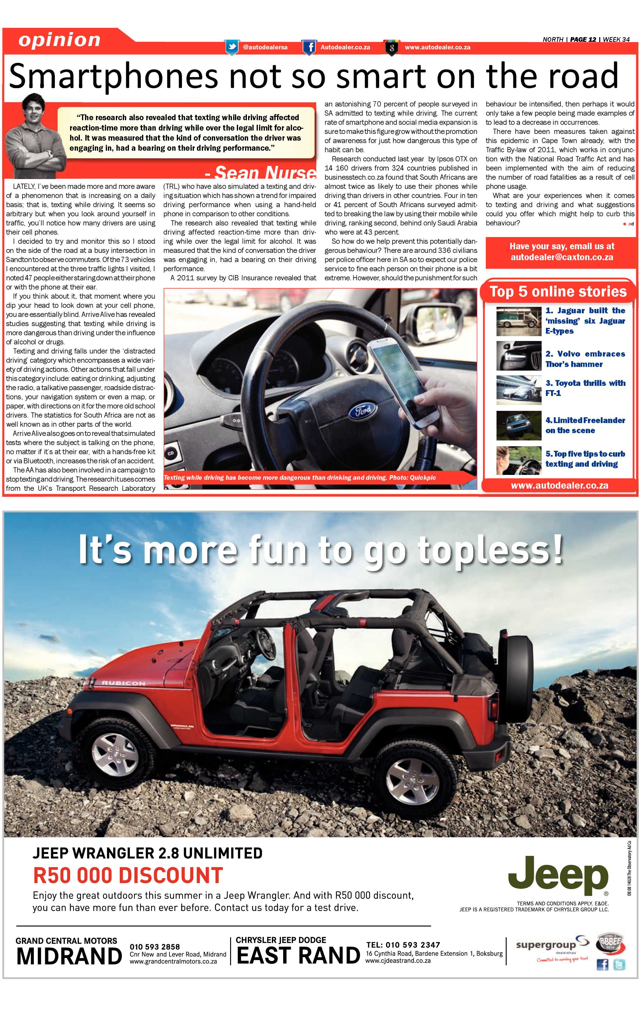 Sandton Chronicle 22 August 2014 page 30