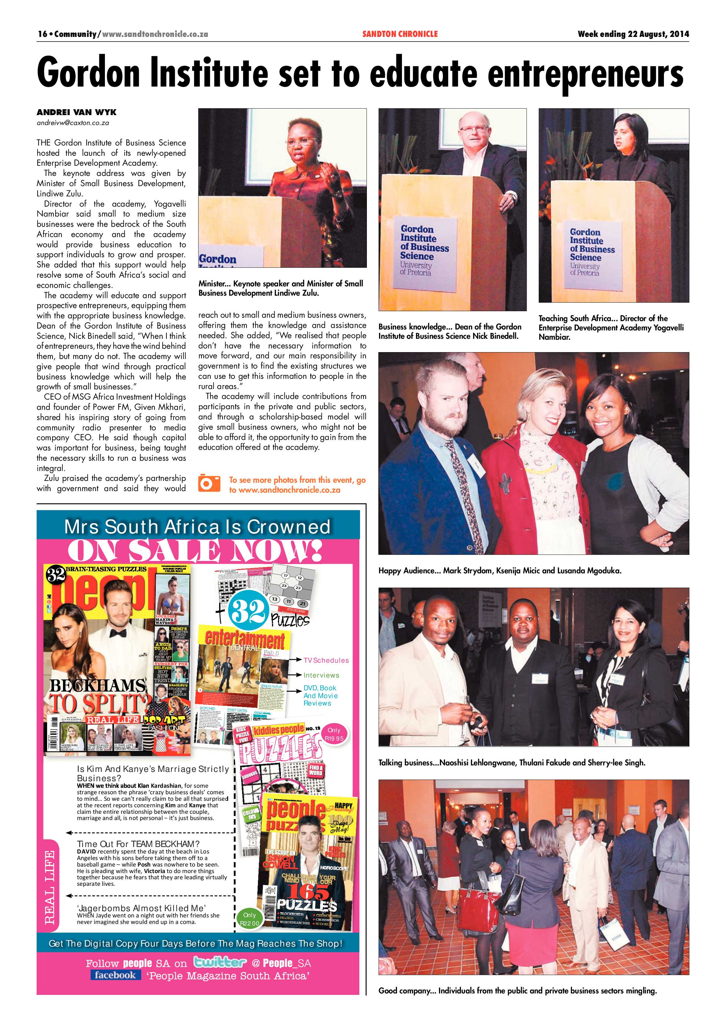 Sandton Chronicle 22 August 2014 page 36