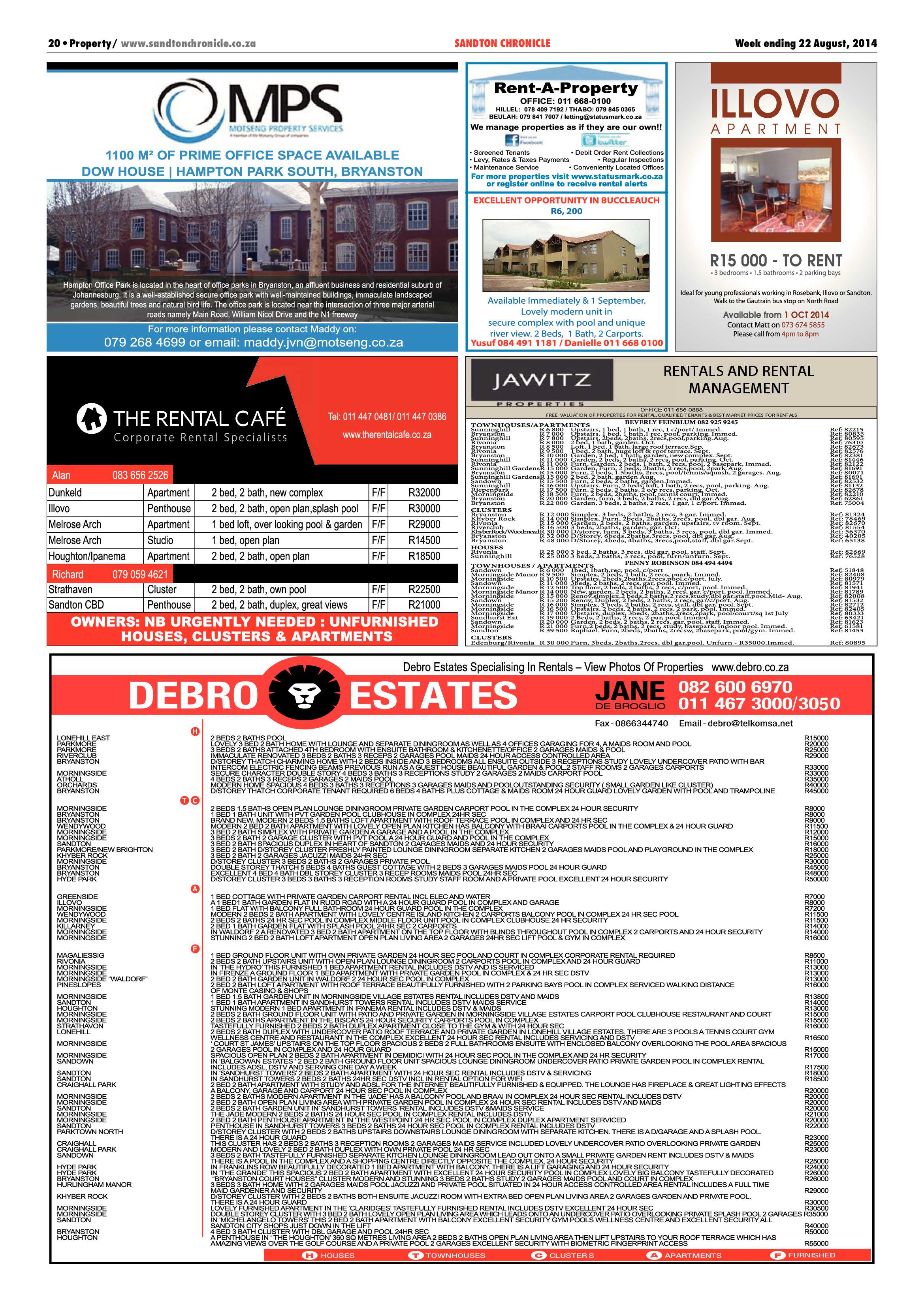 Sandton Chronicle 22 August 2014 page 40