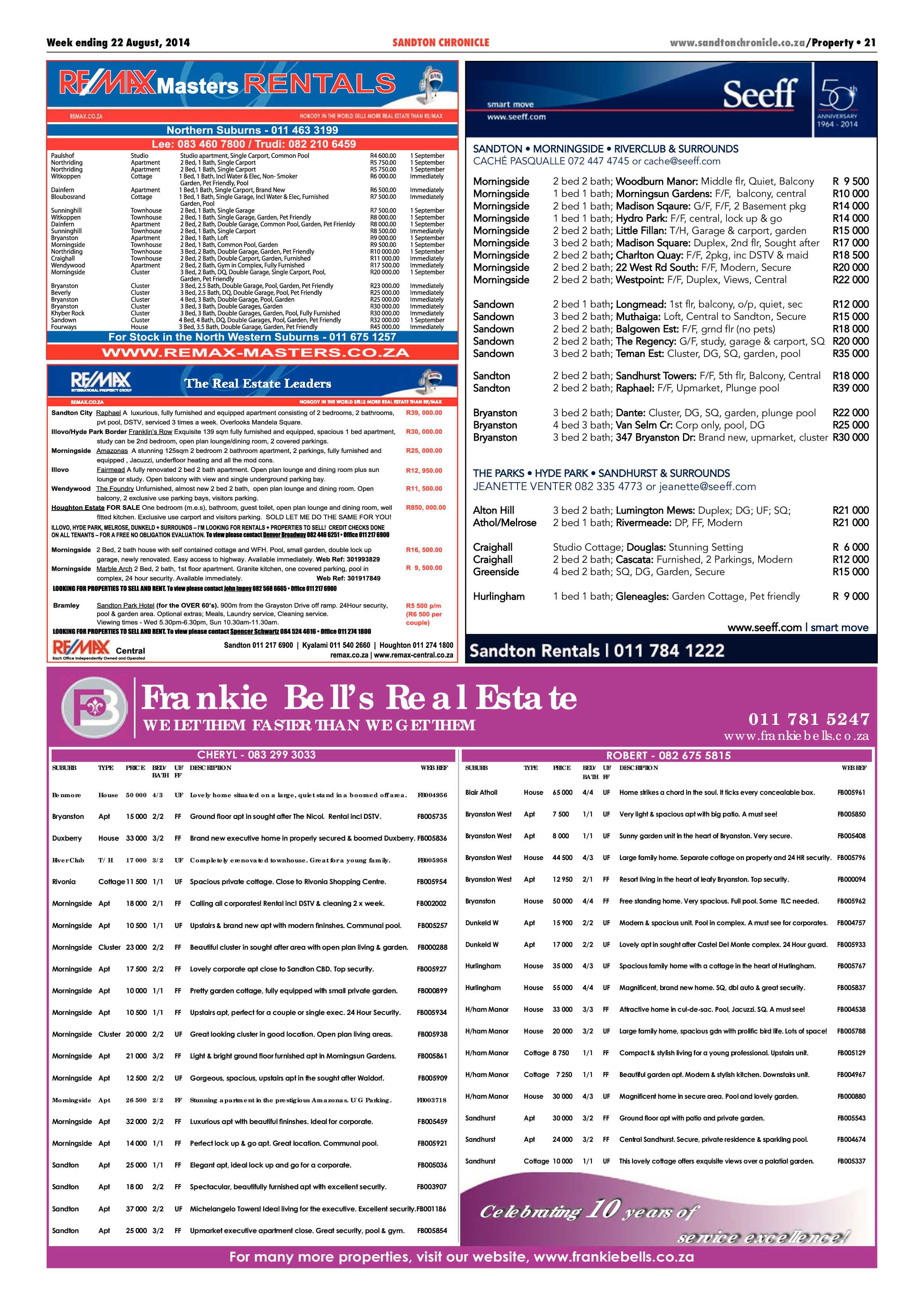 Sandton Chronicle 22 August 2014 page 41