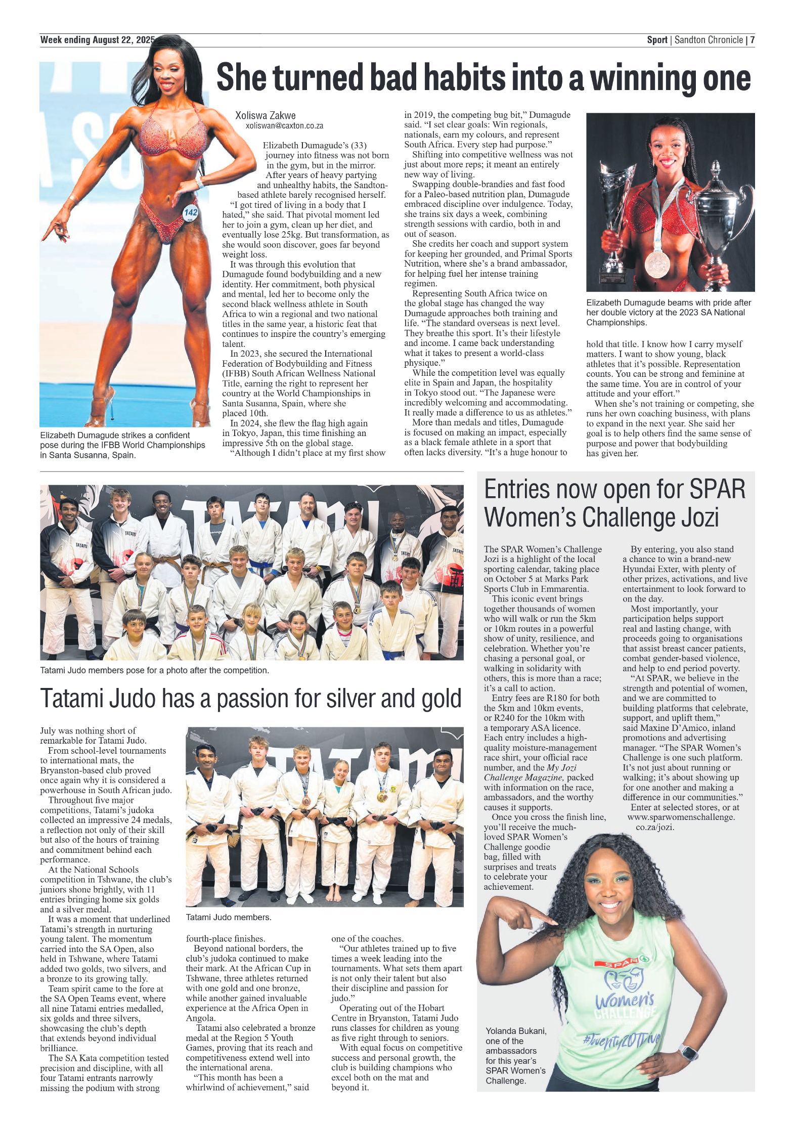 Sandton Chronicle 22 August 2025 page 7