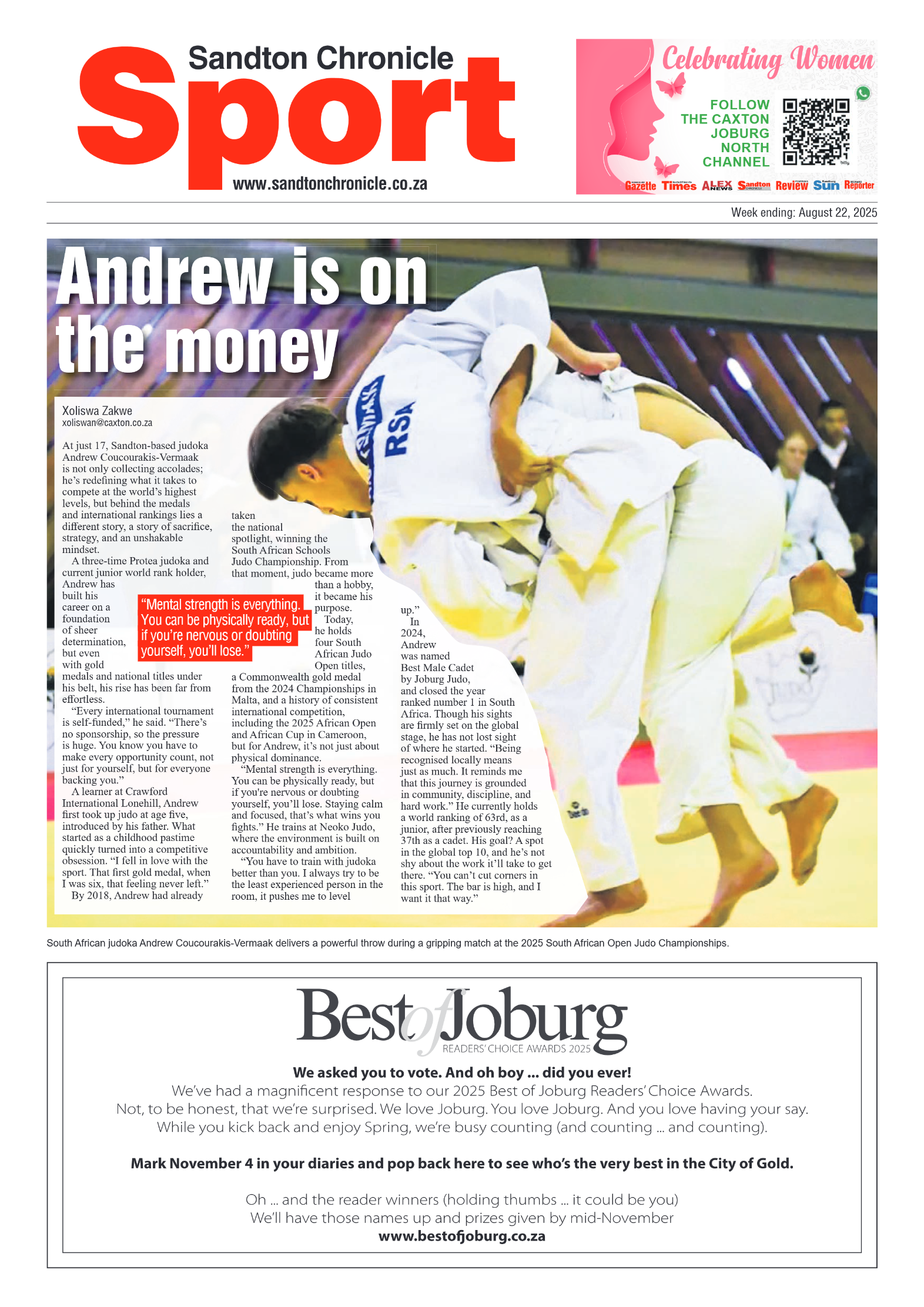 Sandton Chronicle 22 August 2025 page 8