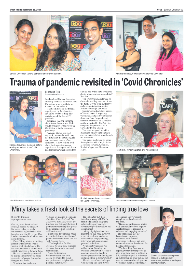 Sandton Chronicle 22 December 2023 page 3