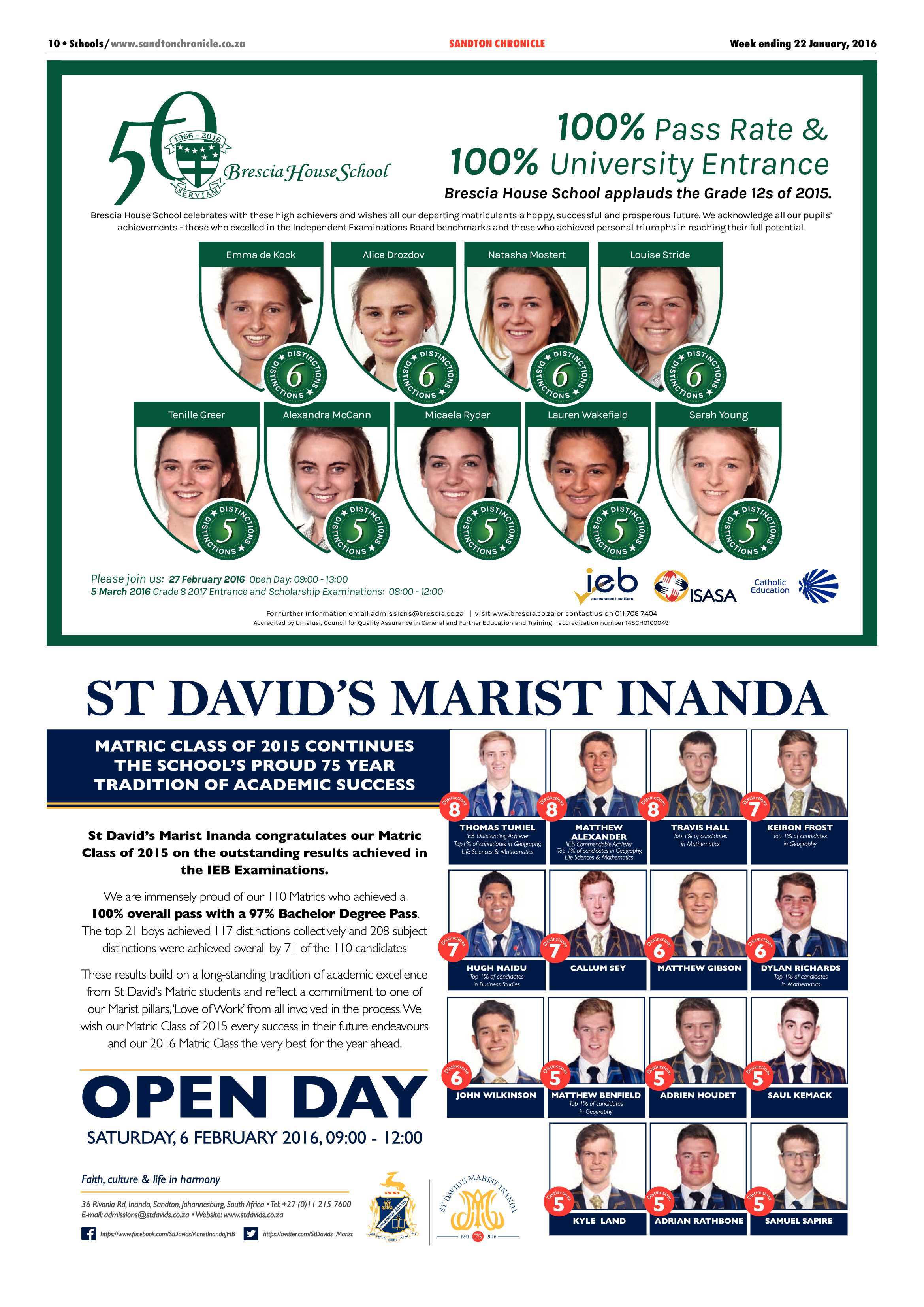 Sandton Chronicle 22 January 2016 page 10