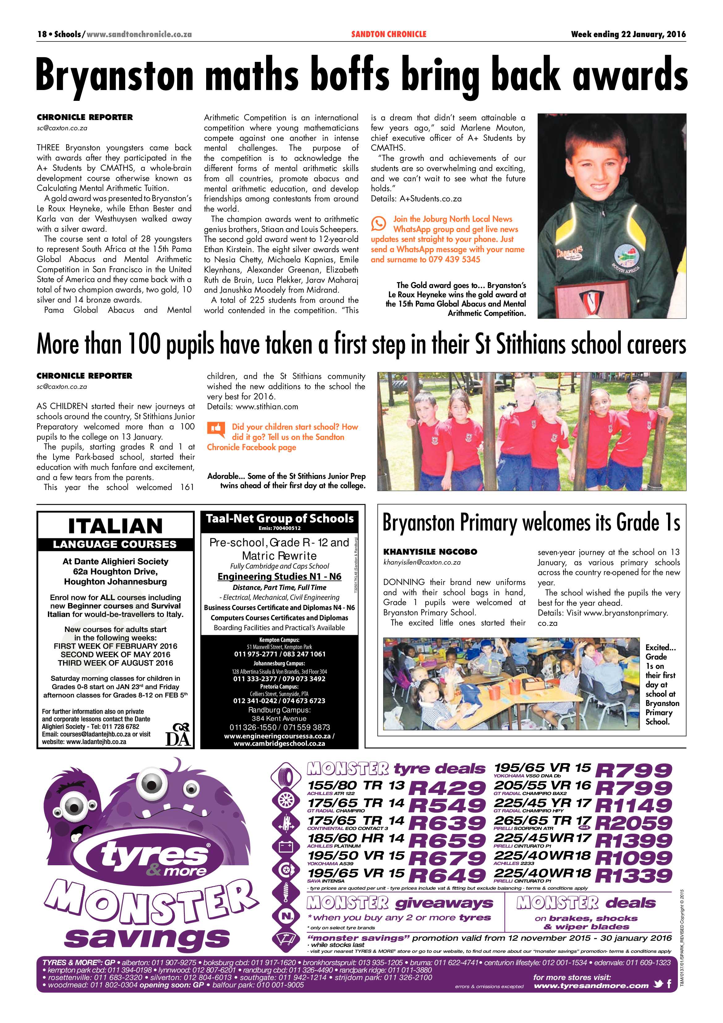 Sandton Chronicle 22 January 2016 page 18