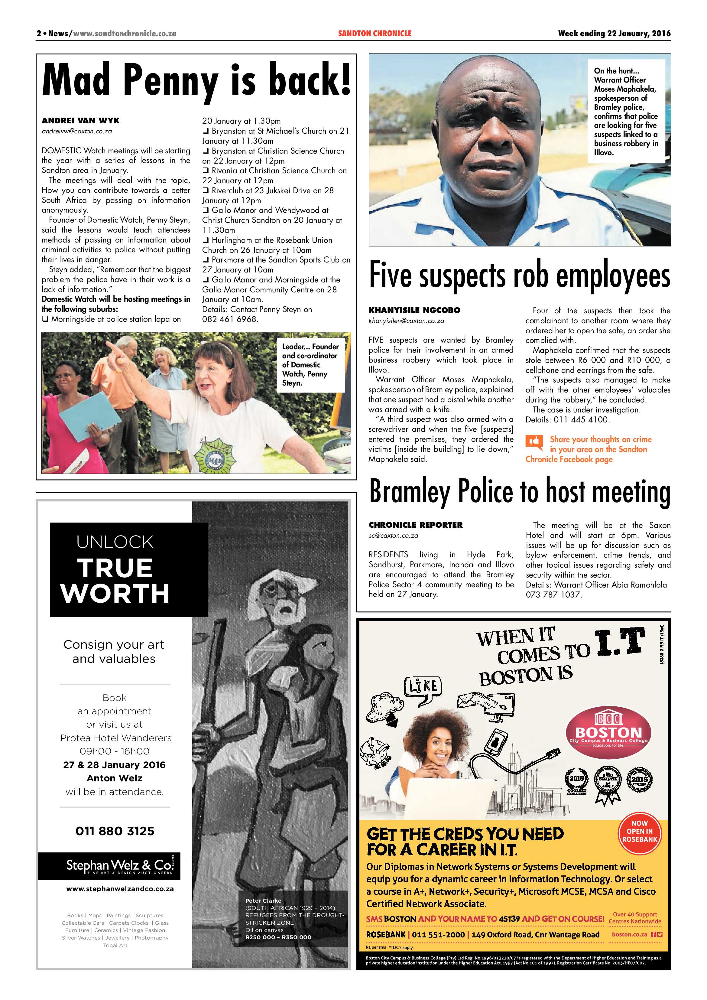 Sandton Chronicle 22 January 2016 page 2