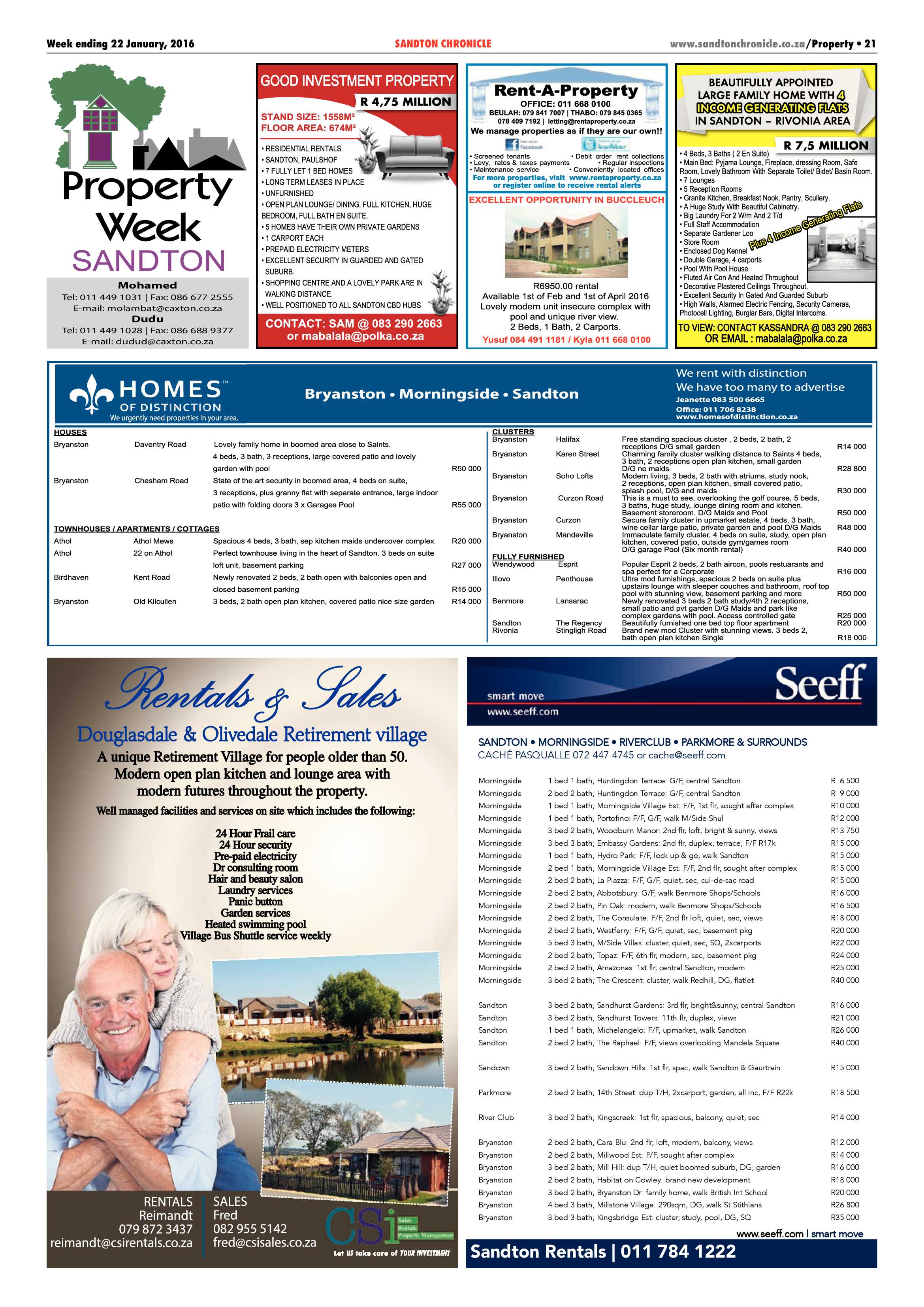 Sandton Chronicle 22 January 2016 page 21