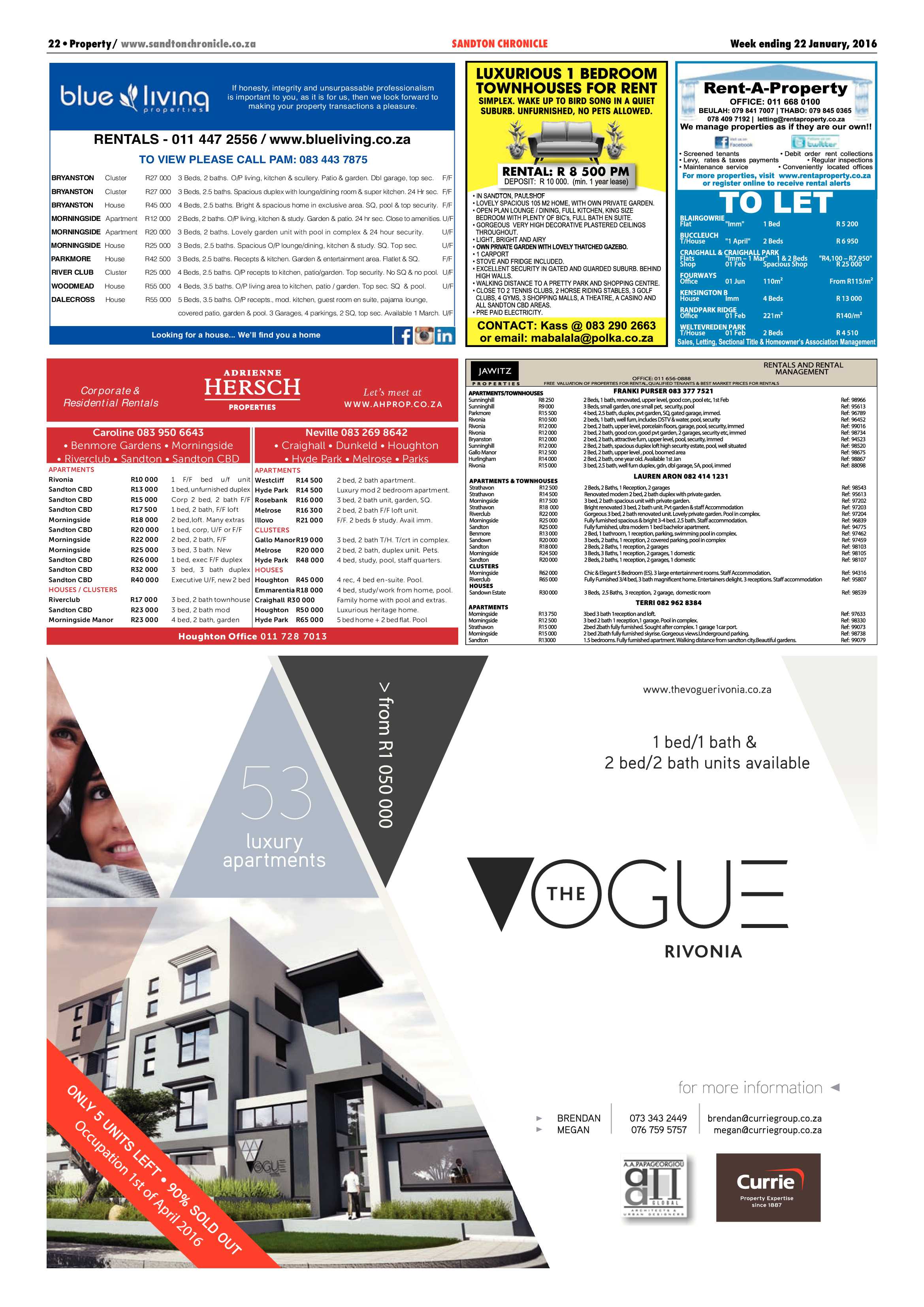 Sandton Chronicle 22 January 2016 page 22