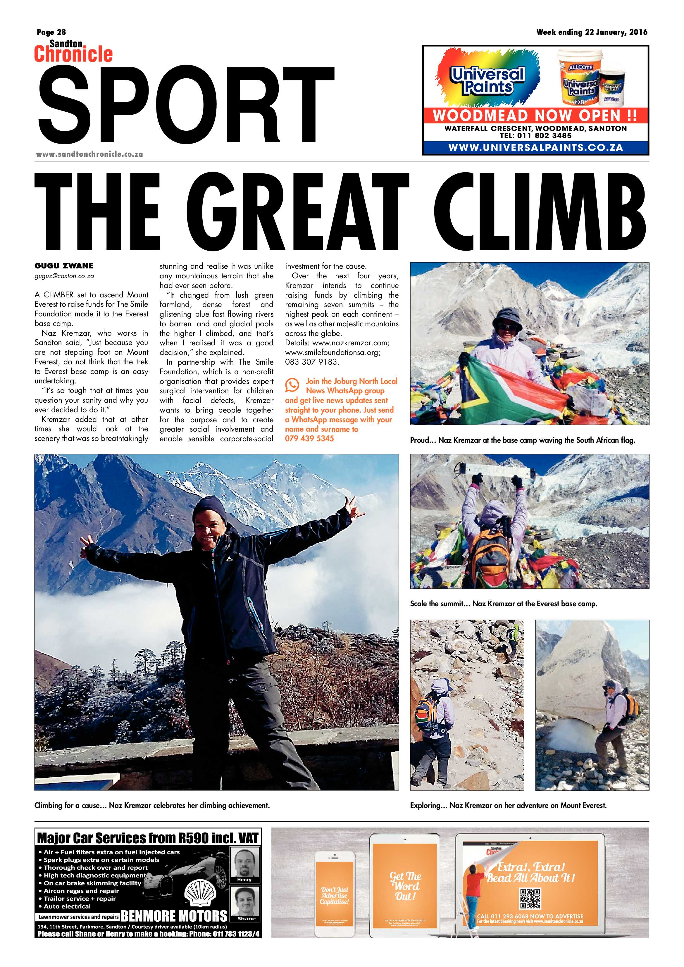 Sandton Chronicle 22 January 2016 page 28