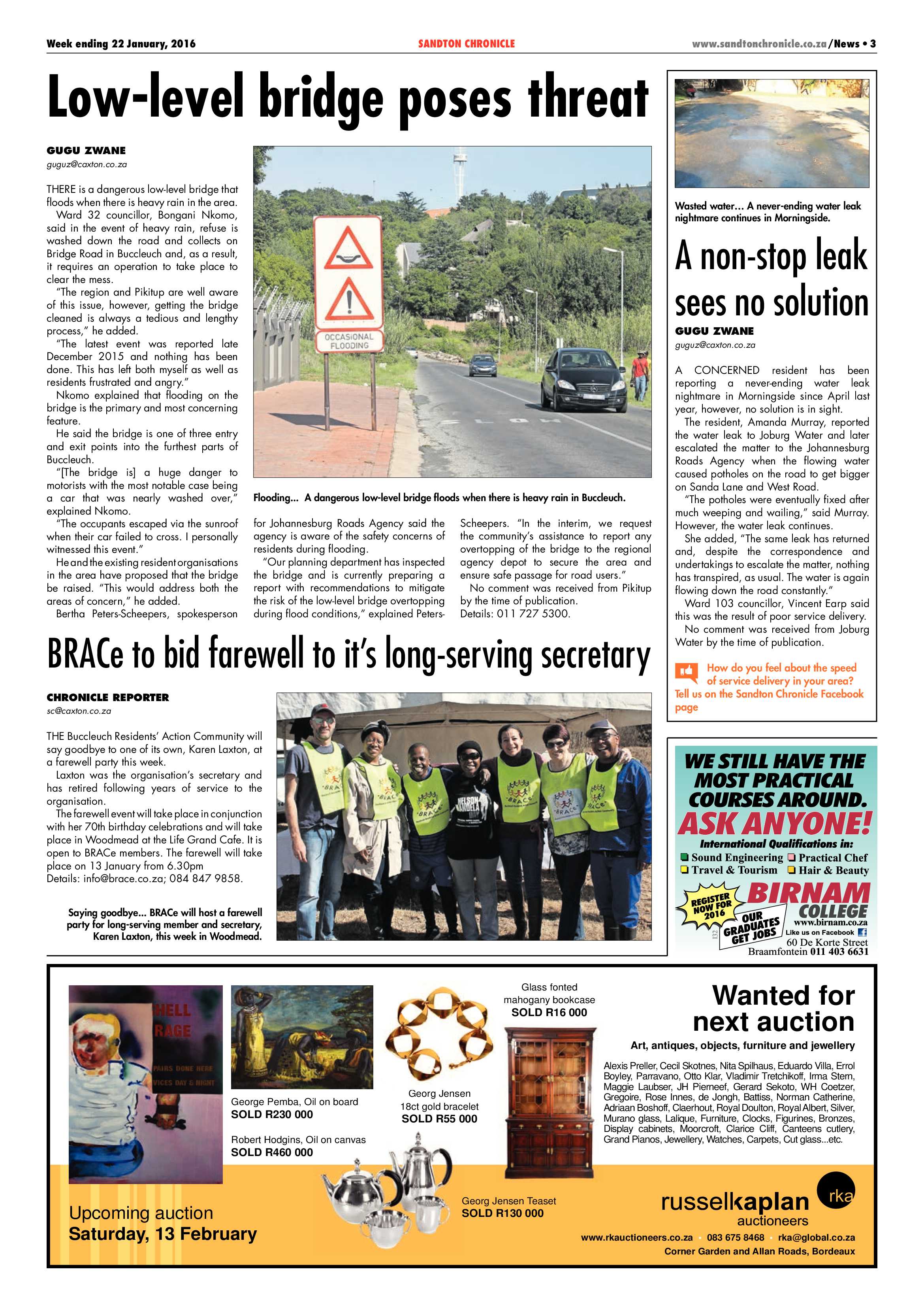 Sandton Chronicle 22 January 2016 page 3