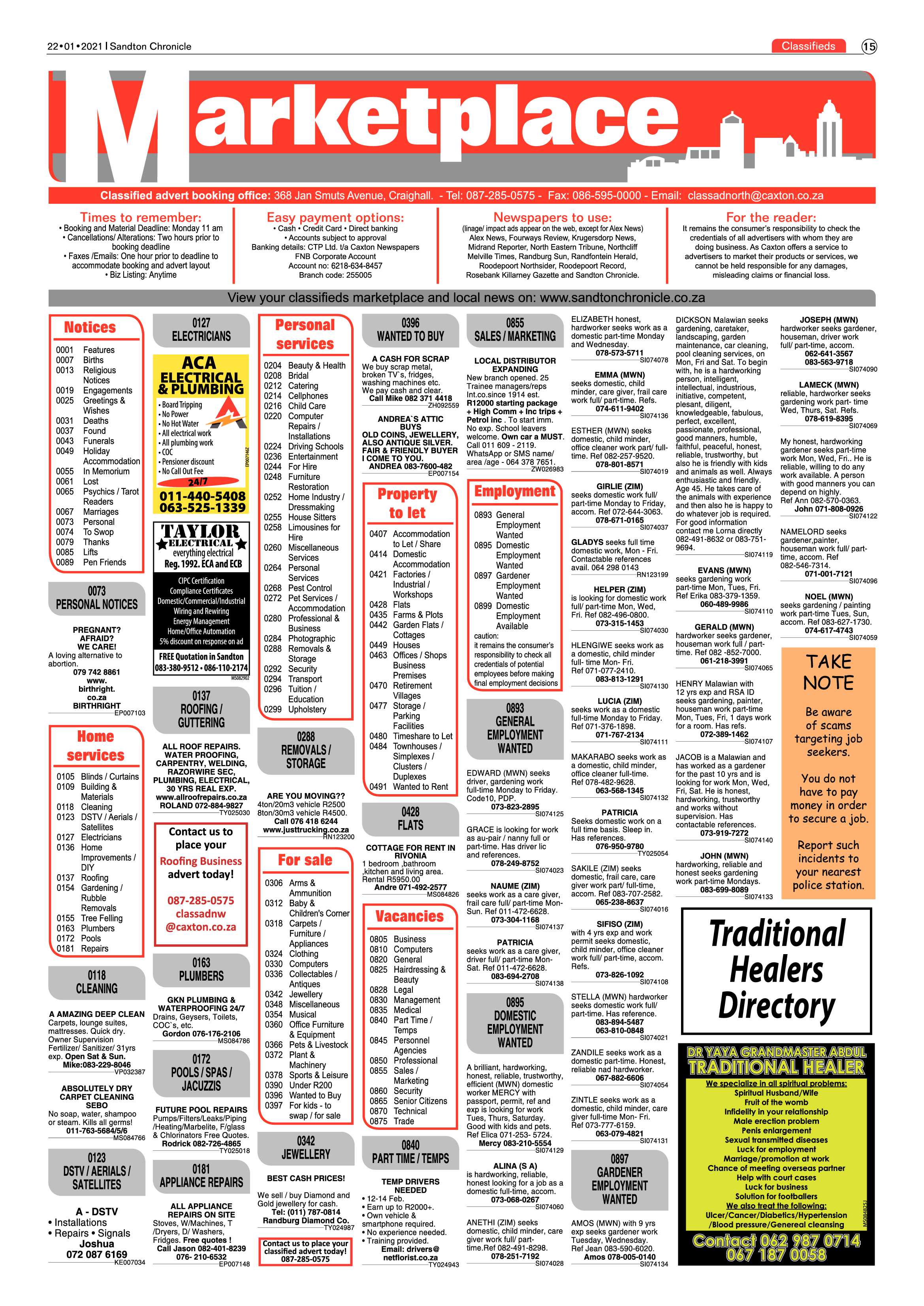 Sandton Chronicle 22 January 2021 page 15