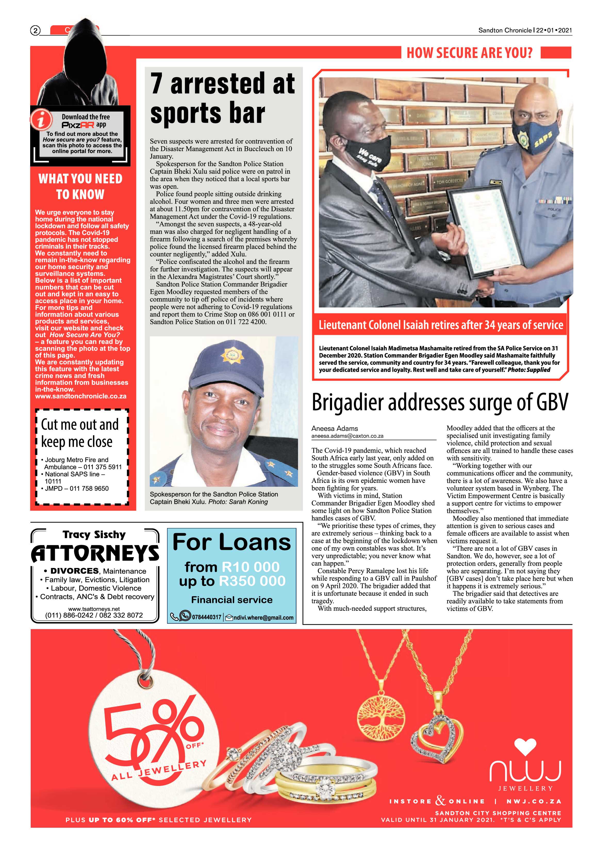 Sandton Chronicle 22 January 2021 page 2