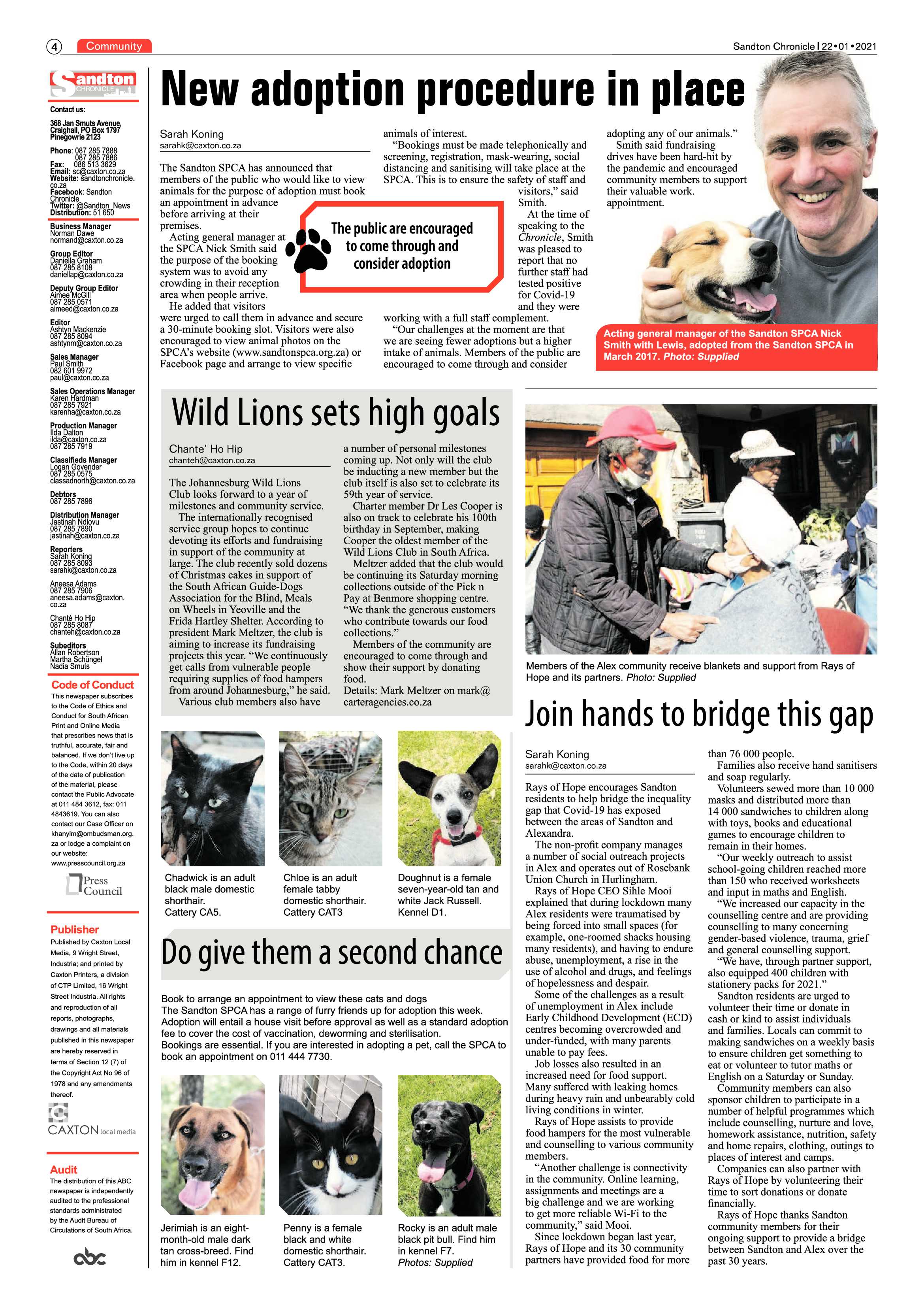 Sandton Chronicle 22 January 2021 page 4