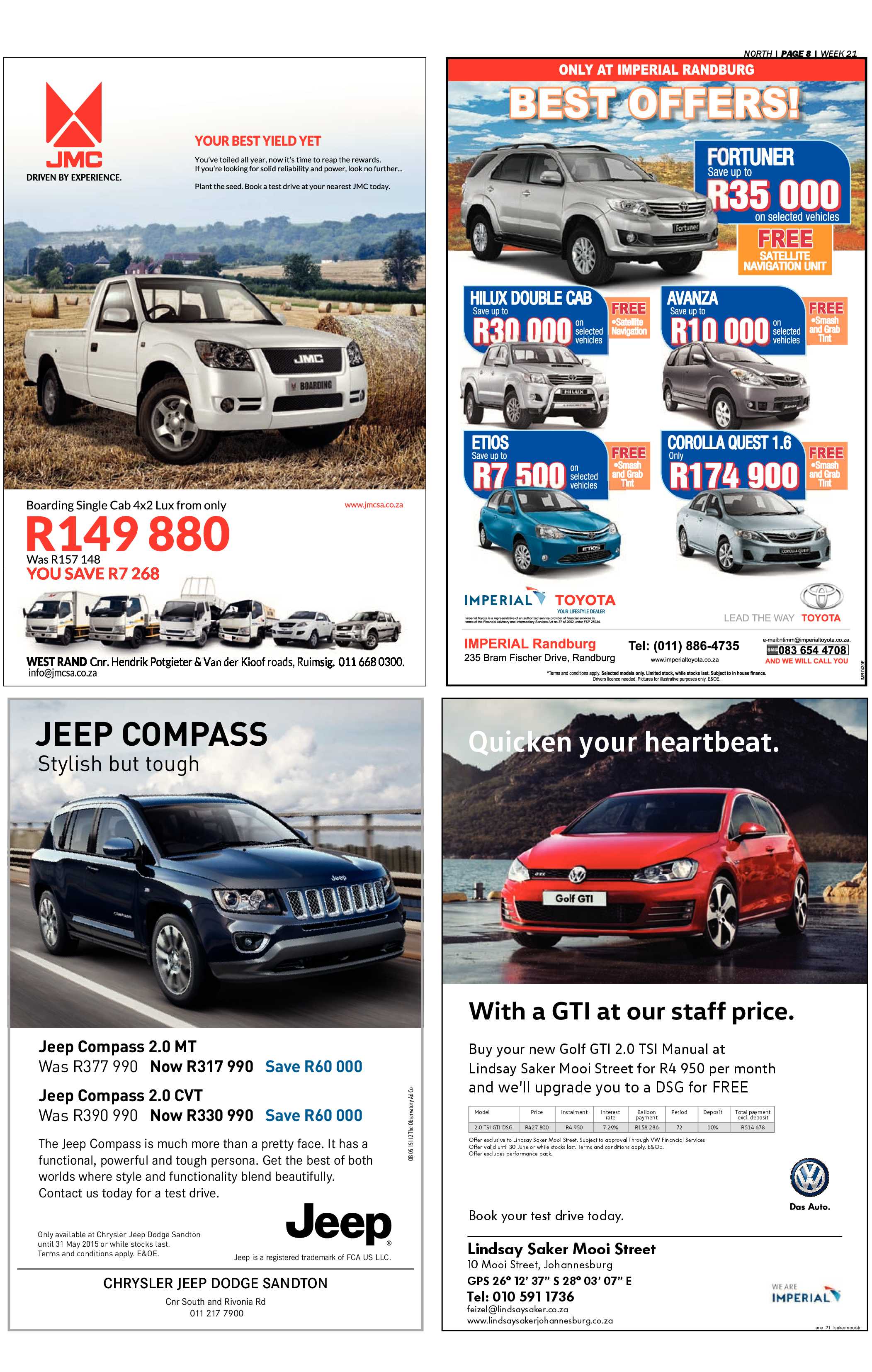 Sandton Chronicle 22 May 2015 page 22
